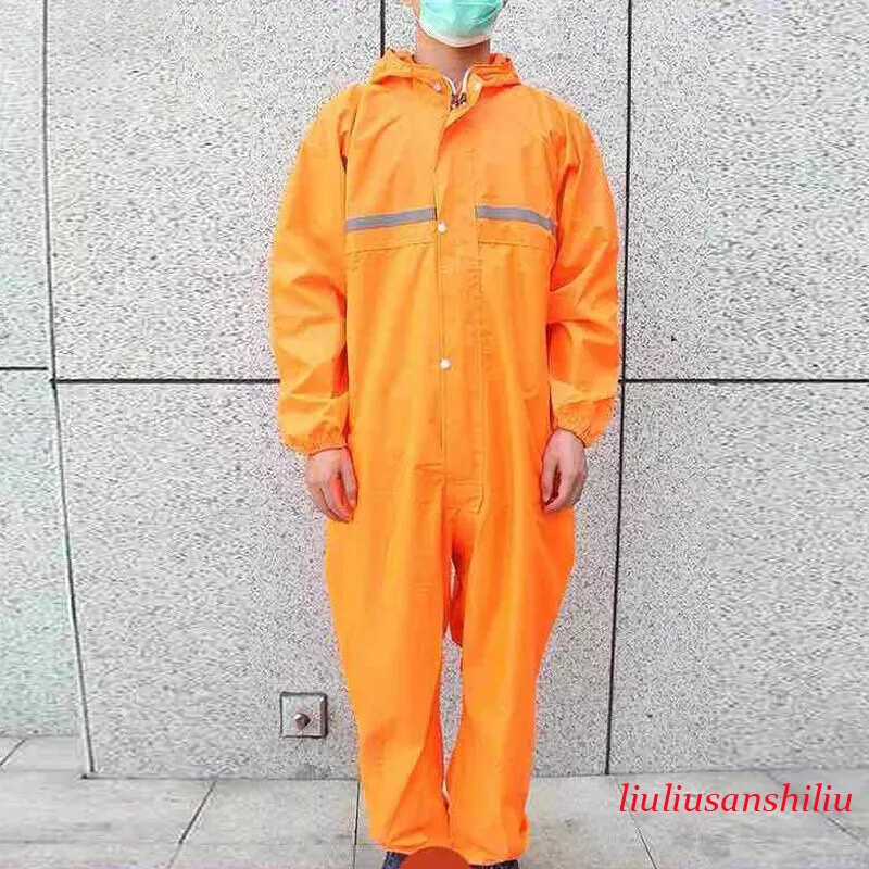 Conjoined Rain Suit Motorcycle Waterproof Raincoat 1 Piece Men Fashion Work