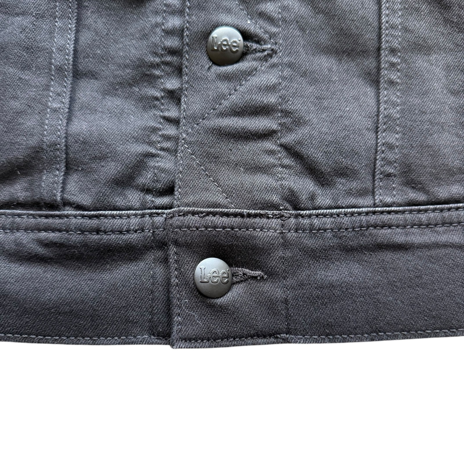 LEE Men’s Black Wash Regular Fit Extreme Motion Rider Trucker Denim Jean Jacket