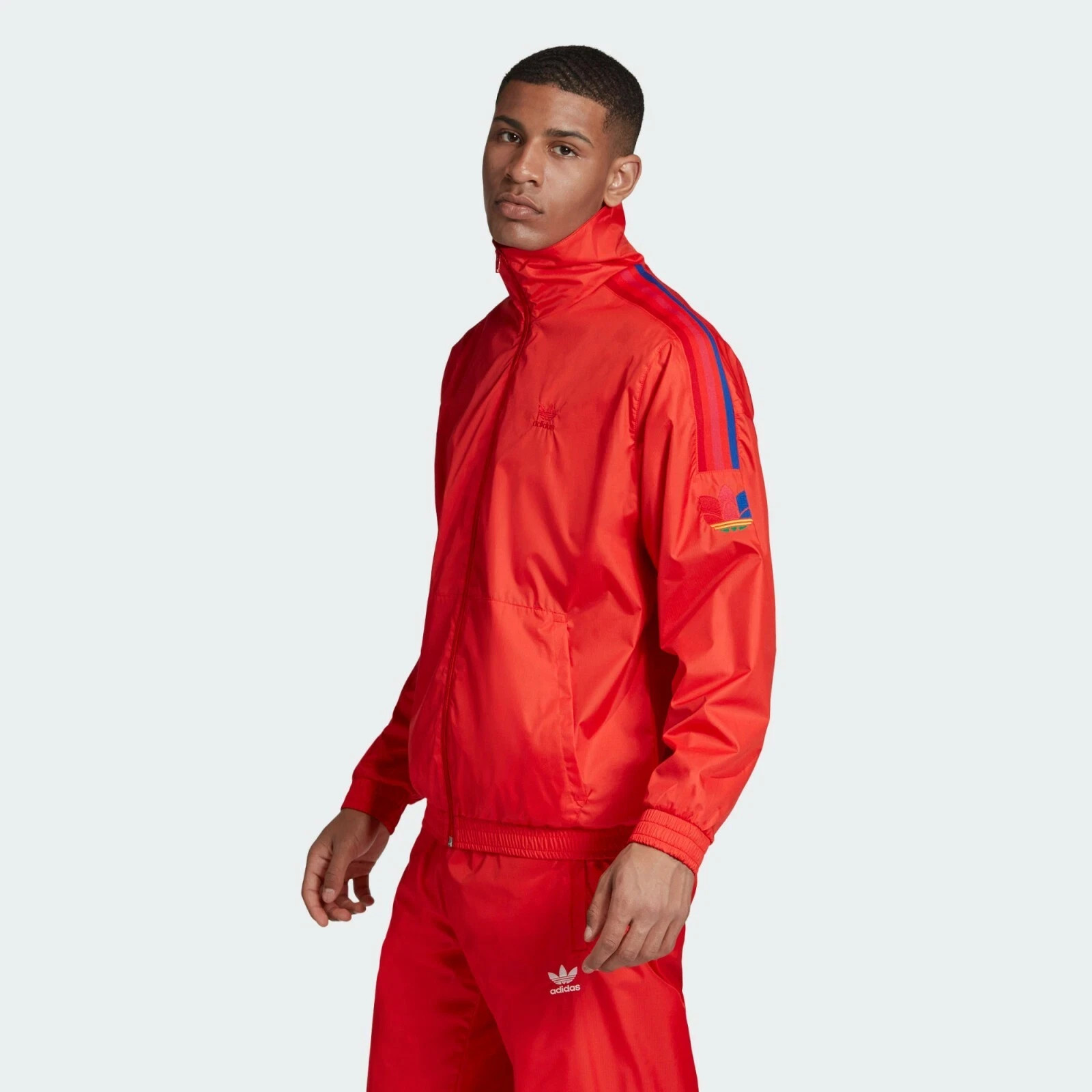 New Men ADIDAS Originals 3D Trefoil 3-Stripes Track Jacket (GE6248) Size Medium
