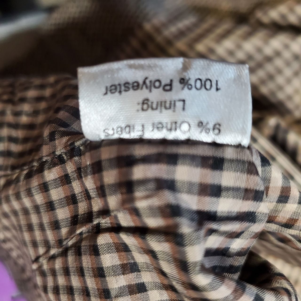 Joseph Abboud Vest Mens Small Brown Tweed V Neck Button Front Classic Formal