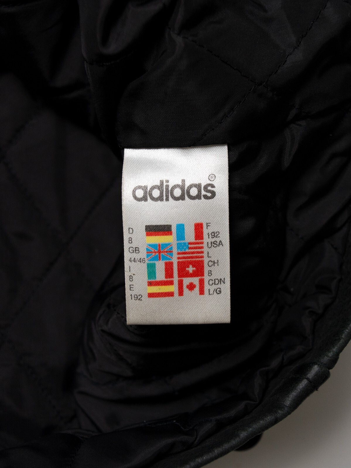 Vintage Adidas Bayern Munich leather jacket size L