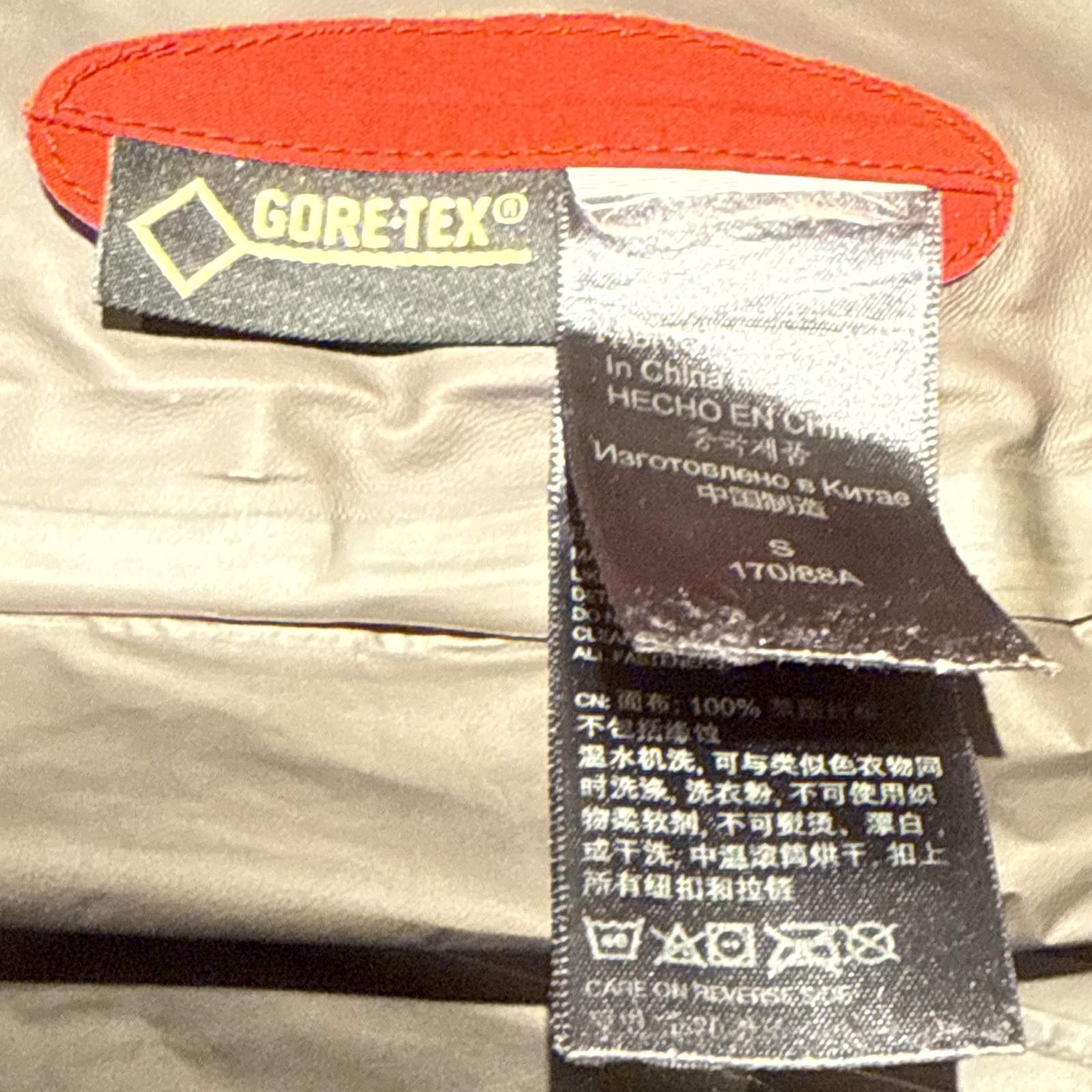 MARMOT Minimalist Gore-Tex Mens S/P Rain Parka/Jacket Red