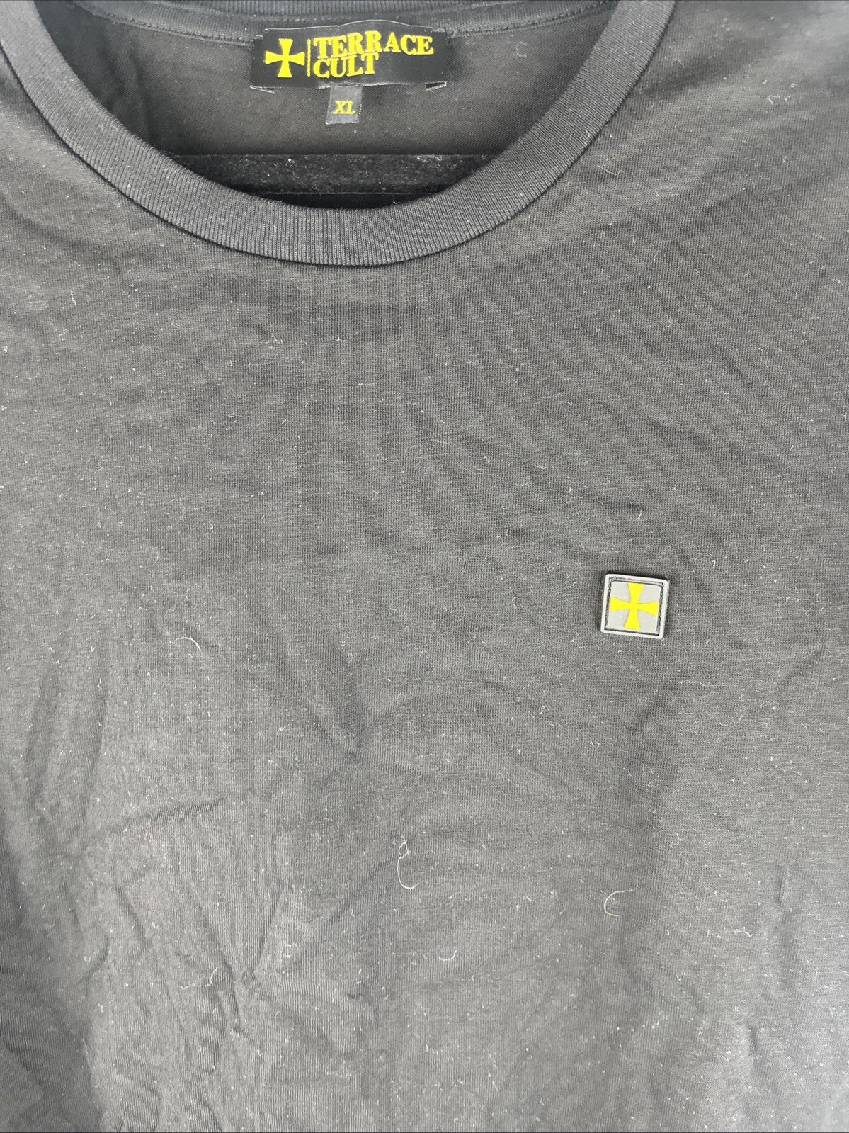 Terrace Cult Men’s Short Sleeve T Shirt Black Size XL