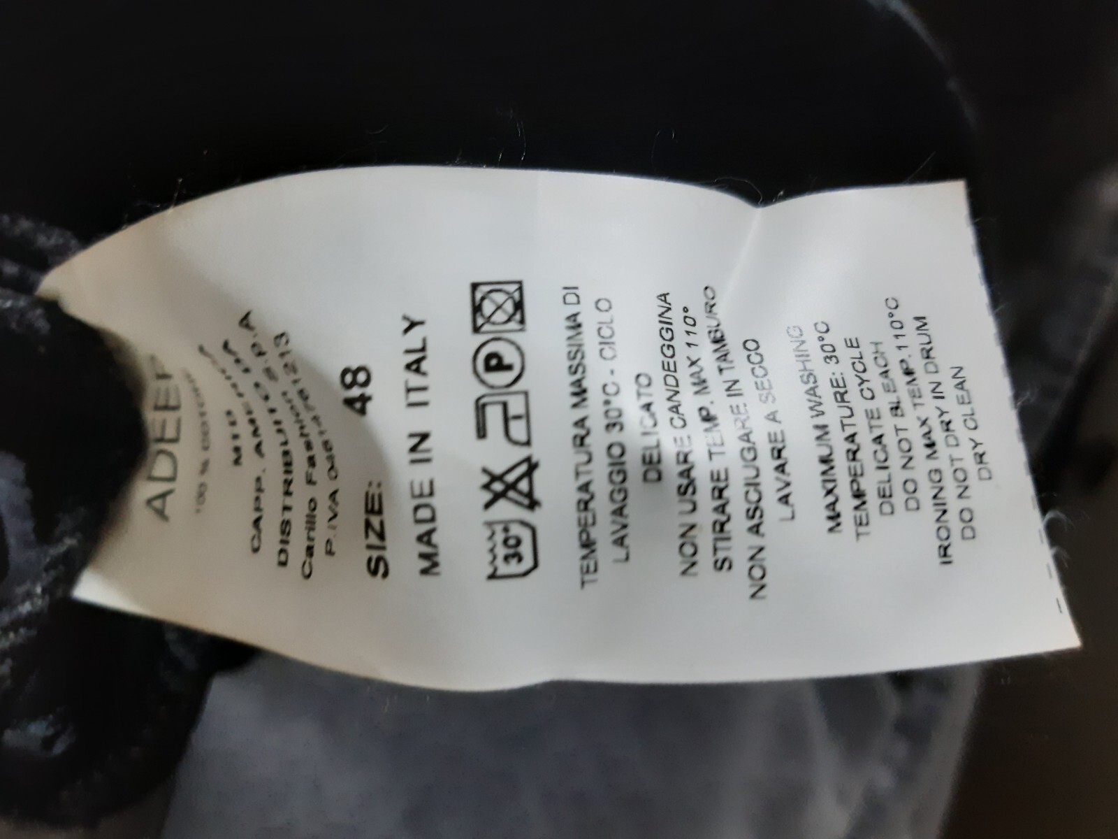 Men’s jacket 100% cotton Made in Italy