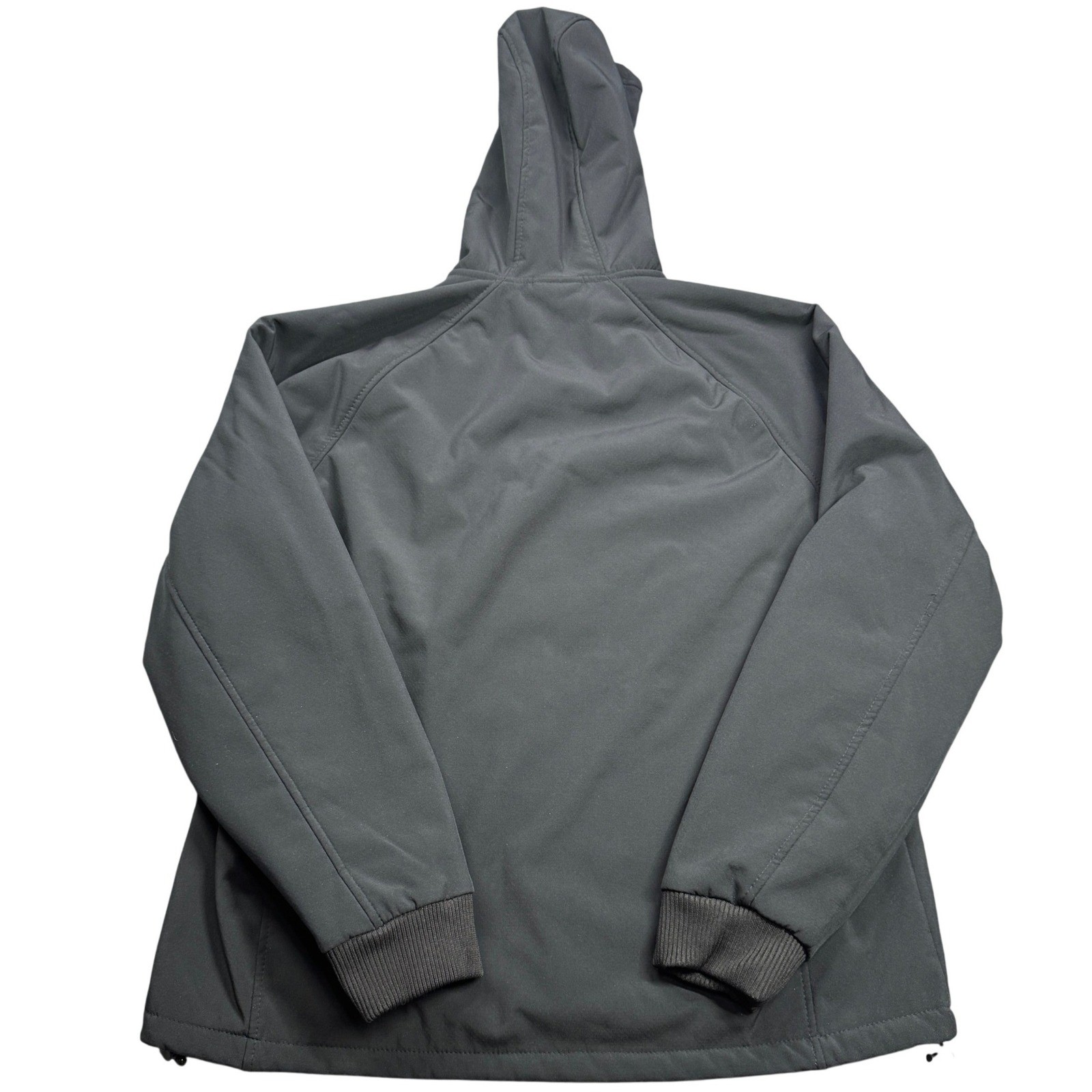 New Balance Softshell Jacket Mens XL Black Fleece Lined Hooded Full Zip