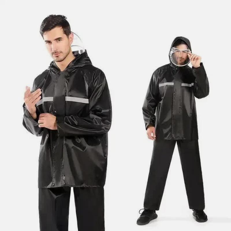Waterproof Rain Suits Heavy Duty Raincoat Fishing Rain Gear Jacket And Pants Men