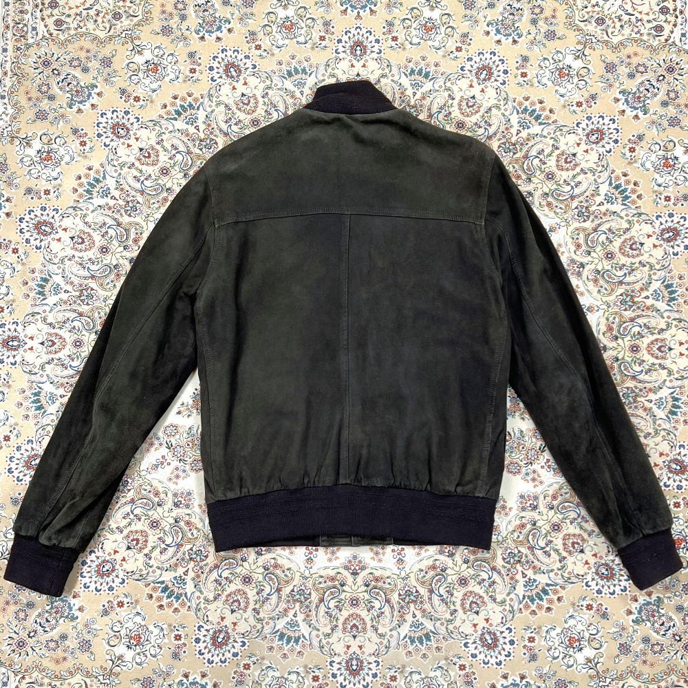 Valstar Goat Suede A-1 Bomber Jacket Dark Brown Italy IT48