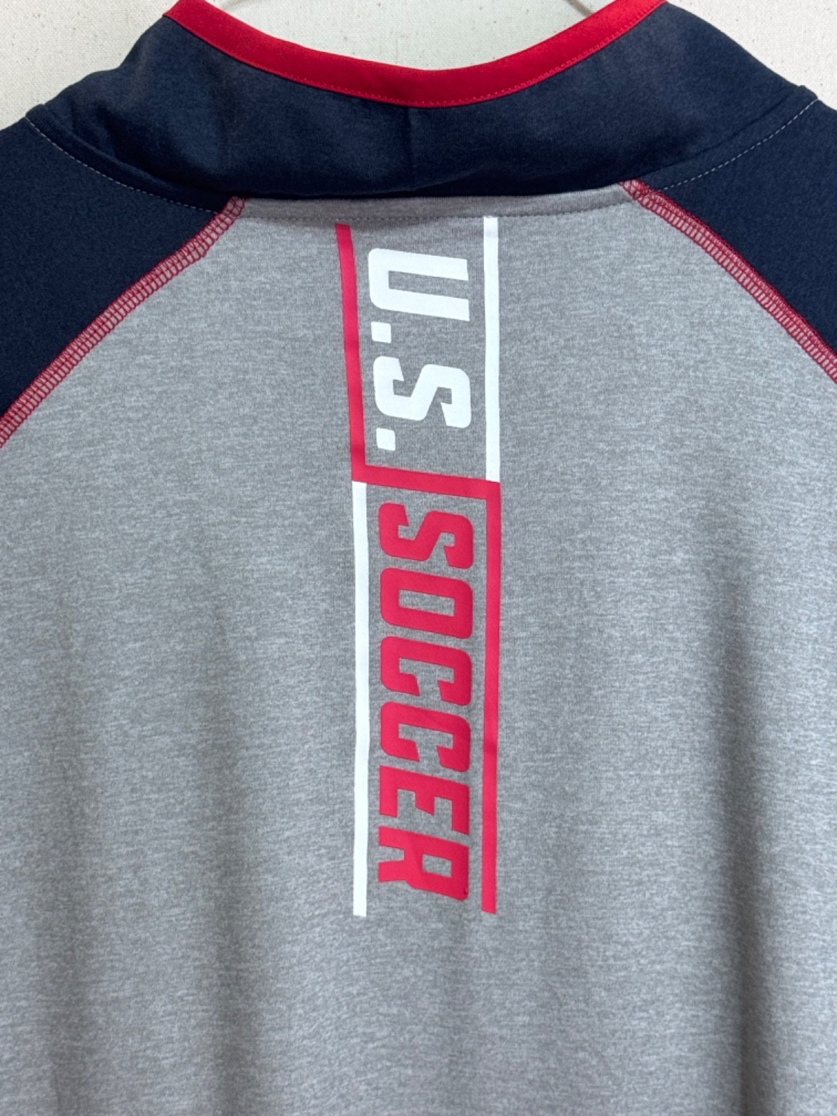 New Era Windbreaker Pullover Mens 3XL Navy USA Soccer One Nation One Team Jacket