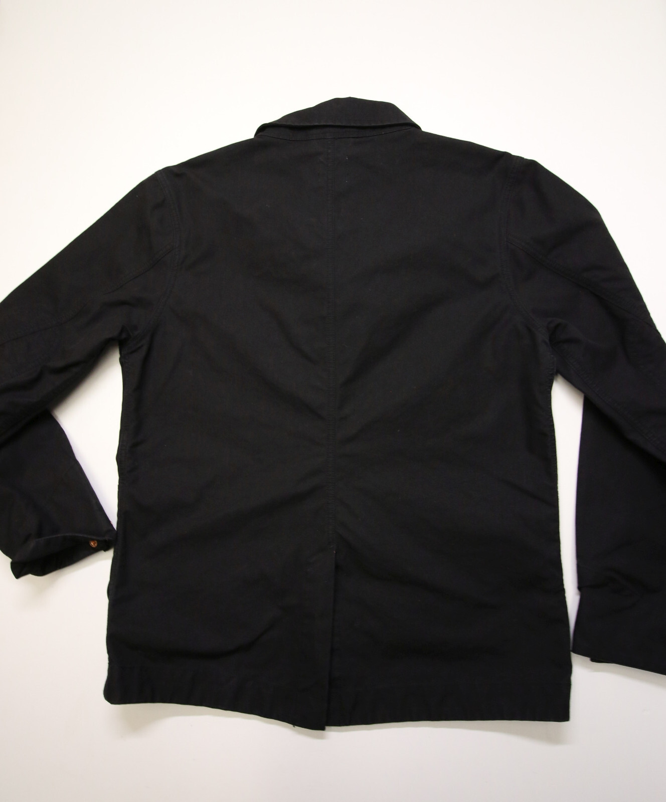 Huckberry Flint & Tinder Jacket Mens M Black British Millerain Button