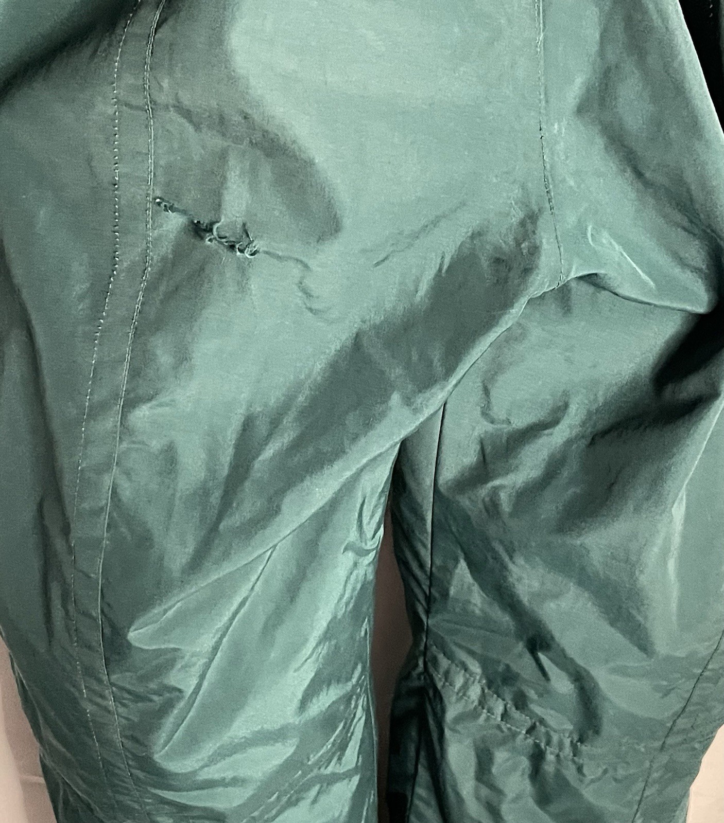 Vintage Obermeyer Nomad 1 One Piece Ski Snowsuit Mens Green Black size Large