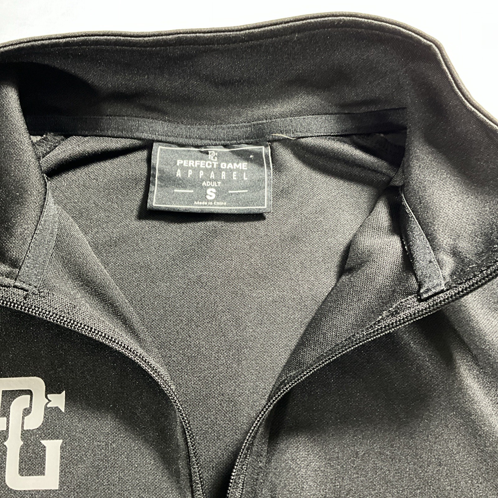 Perfect Game Apparel Baseball Full Zip Pockets Black Jacket Adult Small