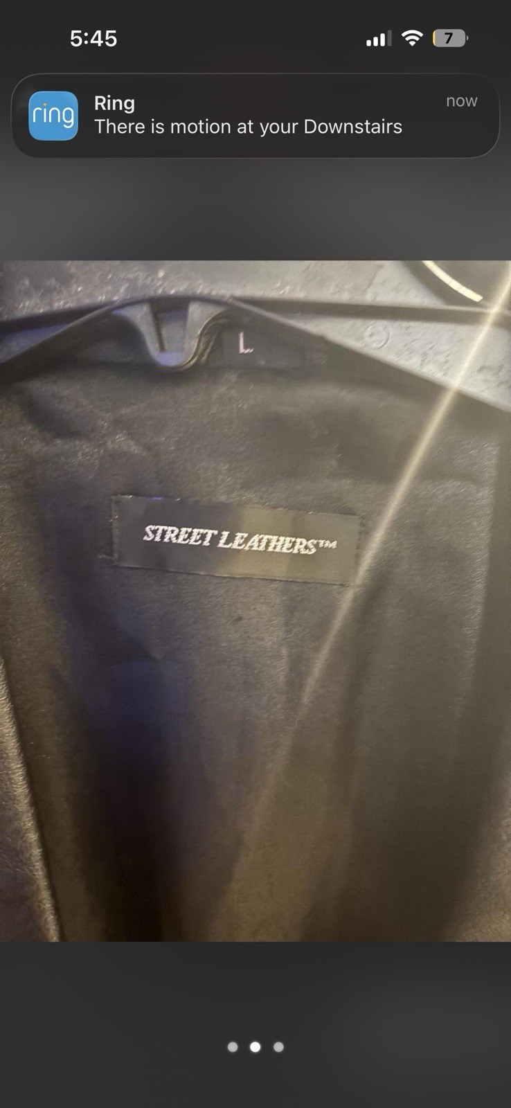 Street Leathers Men’s Black Genuine Leather Button Front Lined Blazer Jacket L