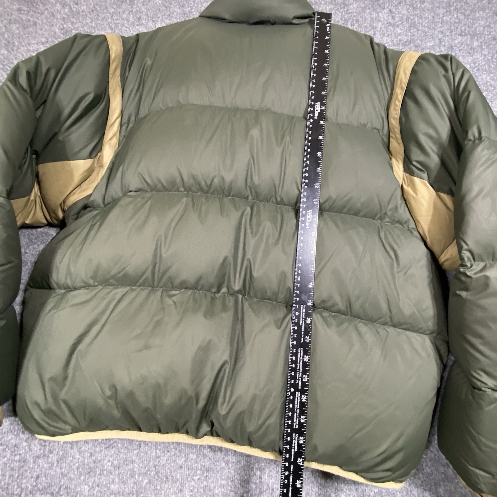 Rocky Down Puffer Jacket Convertible Vest Men’s 2XL Olive Green Tan Winter Hunt