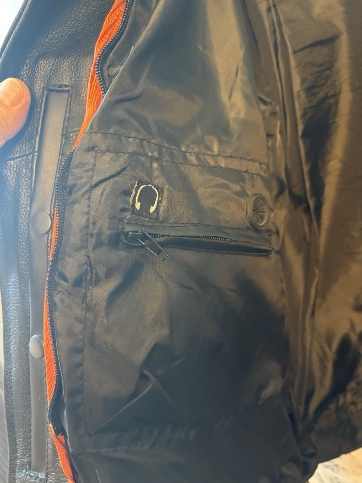 Milwaukee Leathers Jacket Xxl. Lace Up Sides, Black, Zip Liner