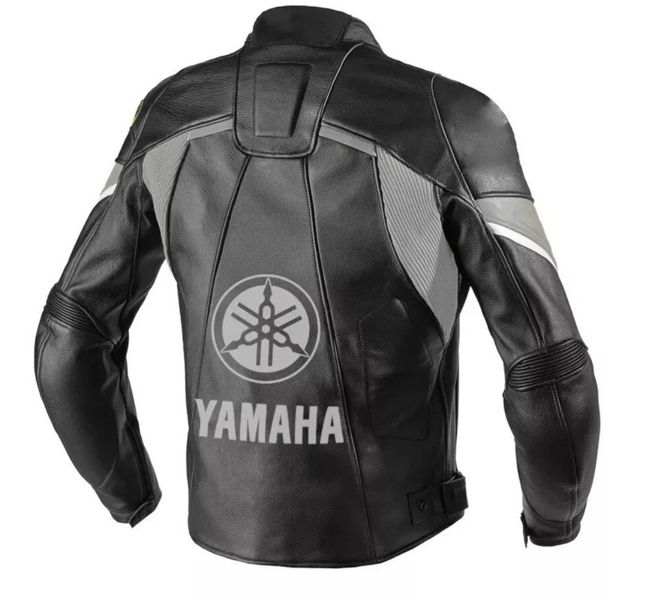 Yamaha Motorcycle Racing Biker Leather Jacket Motorbike Riding Jacket