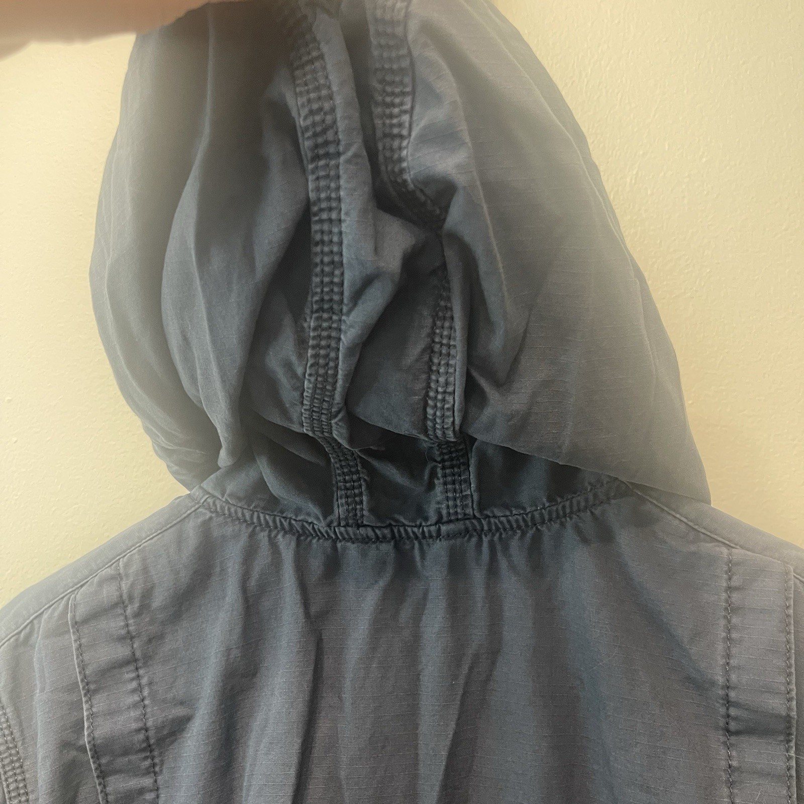Carhartt Blue Cotton Rip Stop Pockets Jacket Size XL Lightweight Fall Spring
