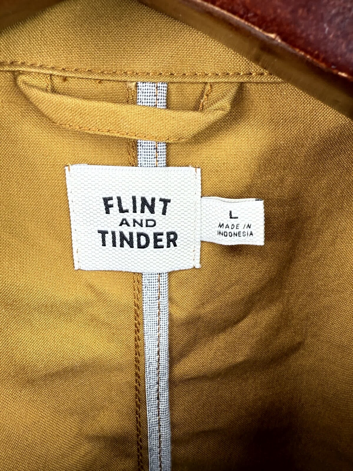 Huckberry Flint & Tinder Military Jacket Blazer Tan Mens Large British Millerain