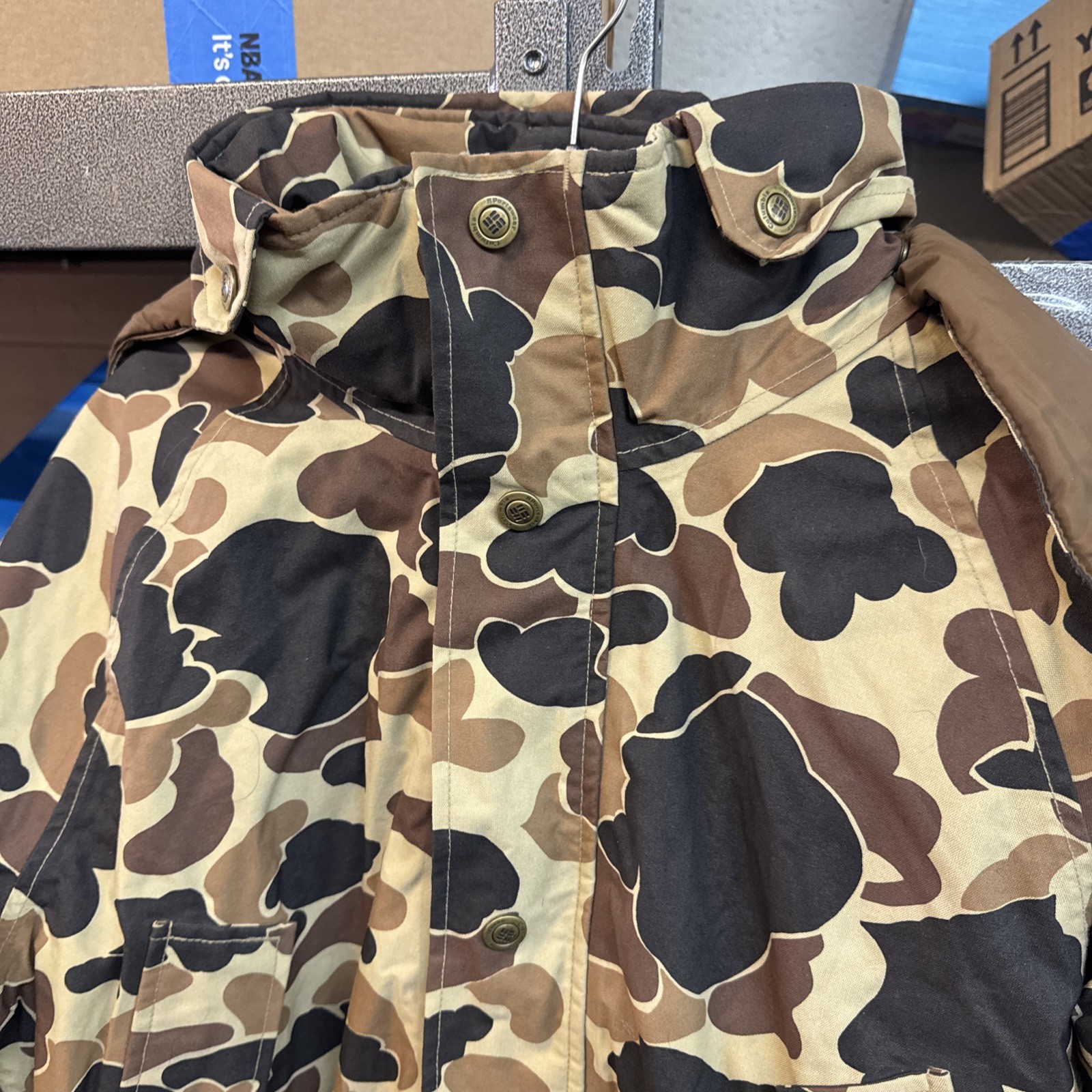 VTG Columbia Omni Tech Duck Camo Hunting 3 in 1 piece Jacket GREAT COND