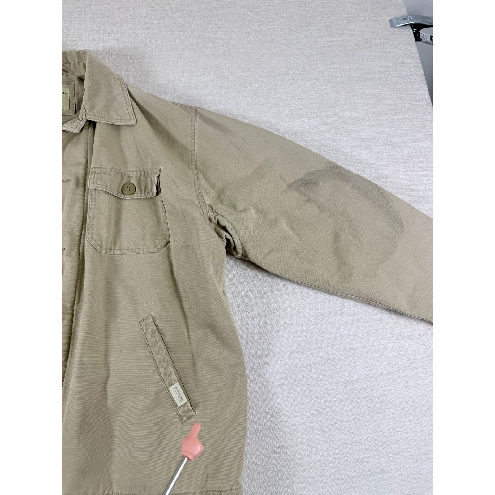 American Eagle Outfitters Mens XXL Khaki Tan Cotton Workwear Jacket RN 54485