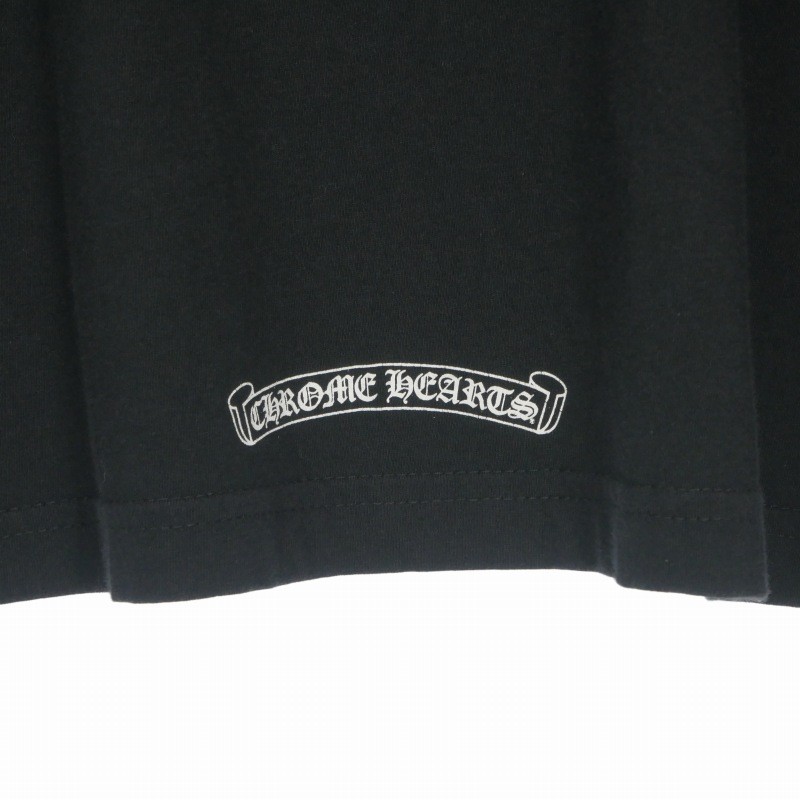 Chrome Hearts FOTI JARVIS Print T-Shirt L Black Cotton Short Sleeve