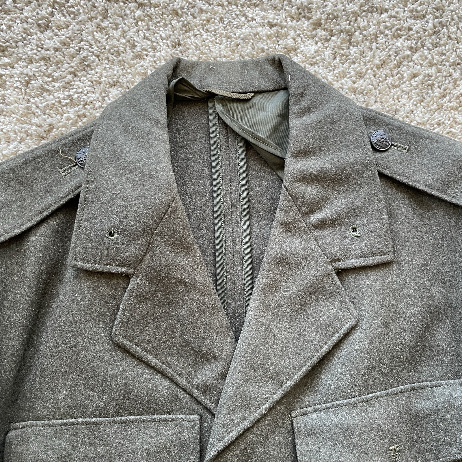Vintage United States Marine Corps USMC Wool Service Uniform Coat WWII