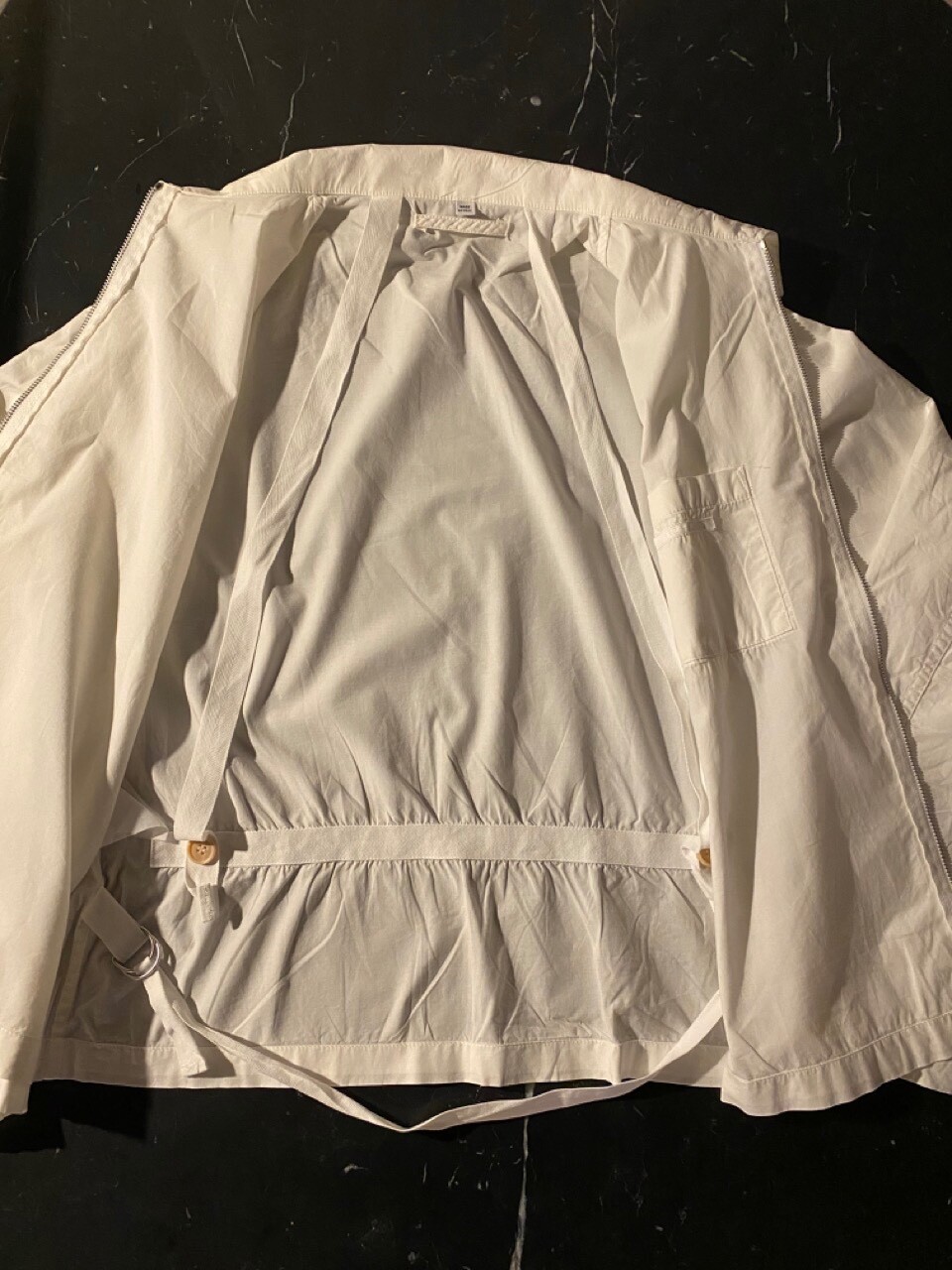 Helmut Lang vintage white bondage jacket size 44