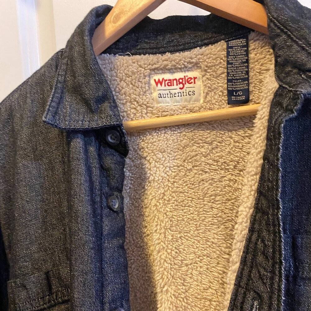 Wrangler Black Jean Shacket/Jacket