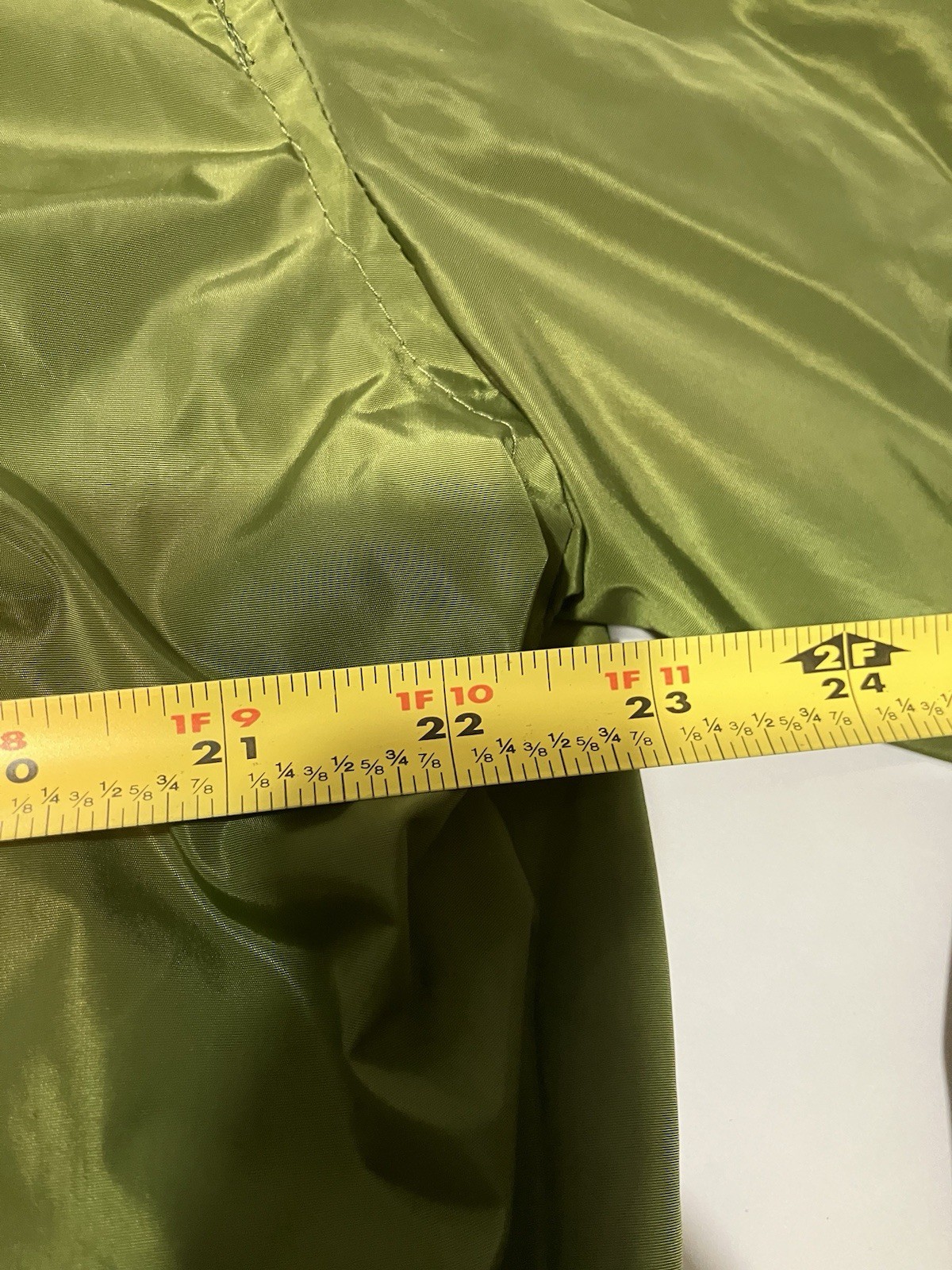 US Army Jacket Mens Medium Green Bomber Military Coat United States Flag Patch