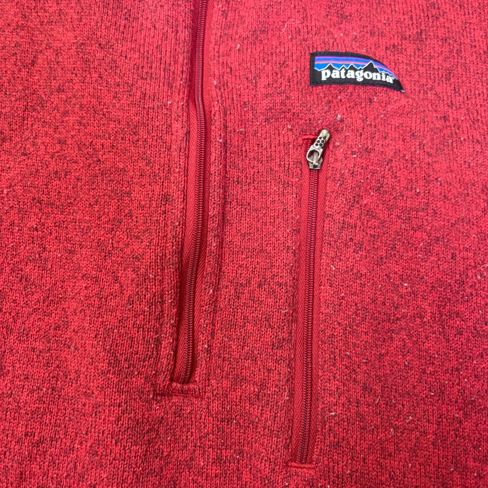 Patagonia Men’s Better Sweater Red 1/4 Zip XL Fleece Fall Spring Pullover
