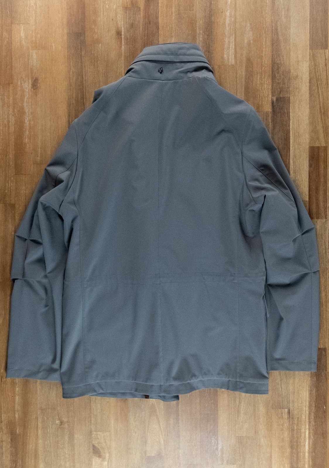 (NO CUSTOMS TAX) MONTECORE Italy gray nylon hooded jacket Size Large authentic
