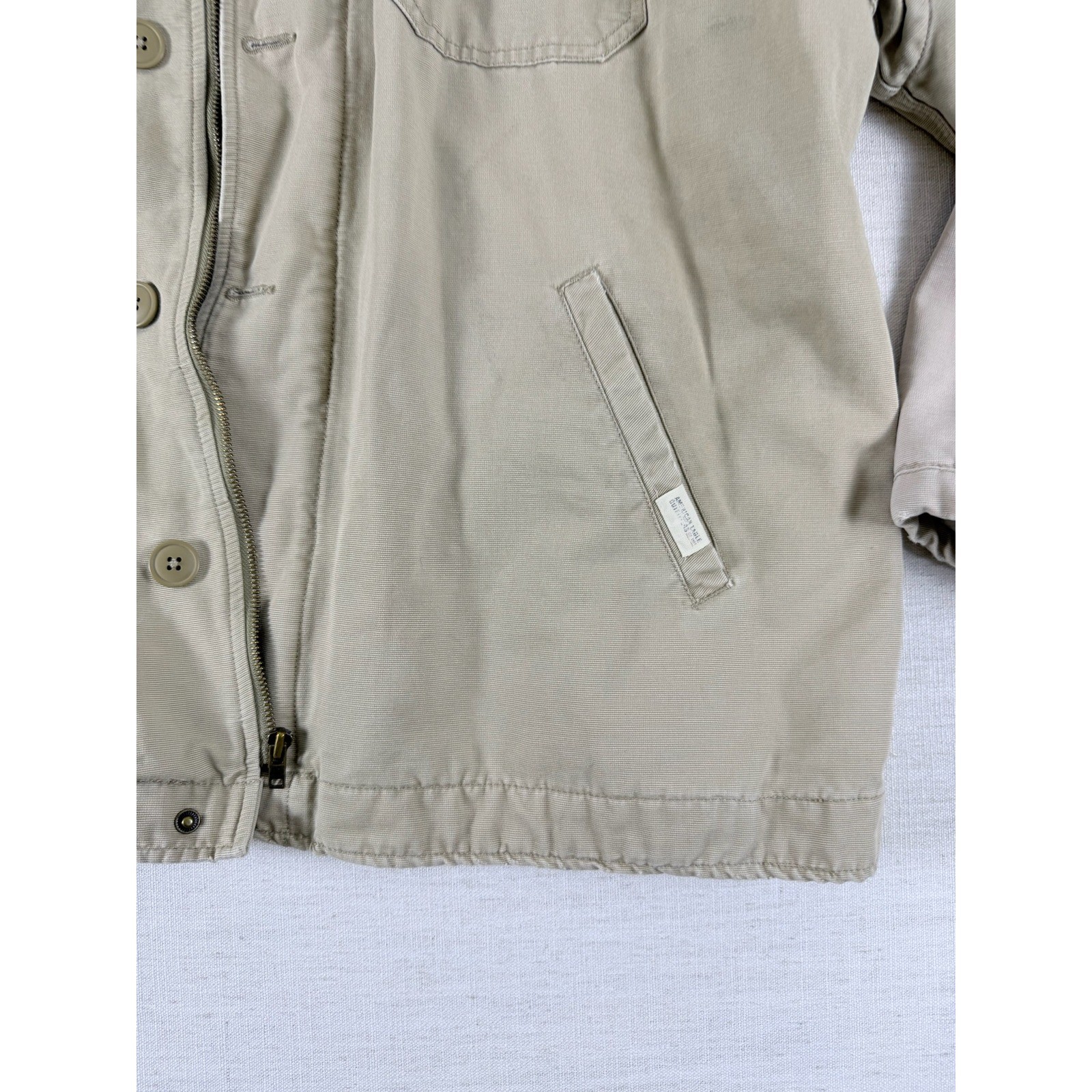 American Eagle Outfitters Mens XXL Khaki Tan Cotton Workwear Jacket RN 54485