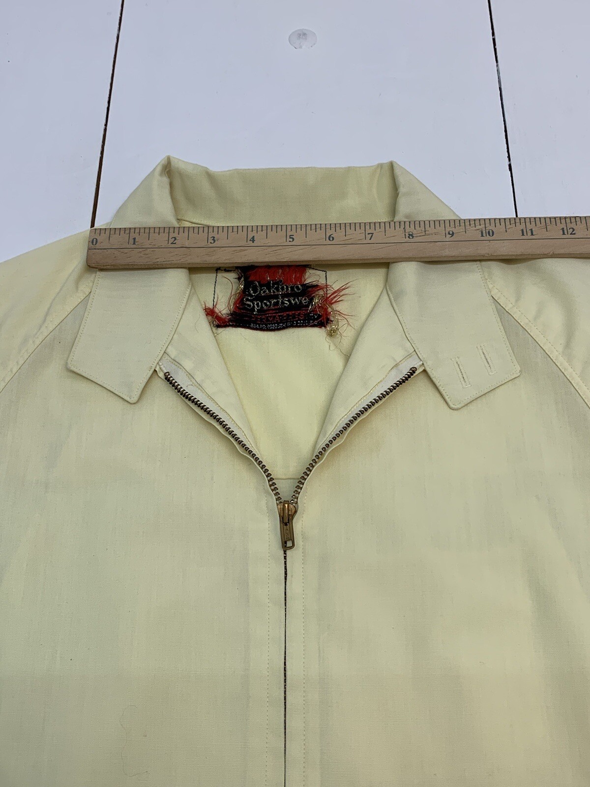 Oakbrook Sportswear Men’s Zip Up Jacket Easter Yellow Size N/A Vintage