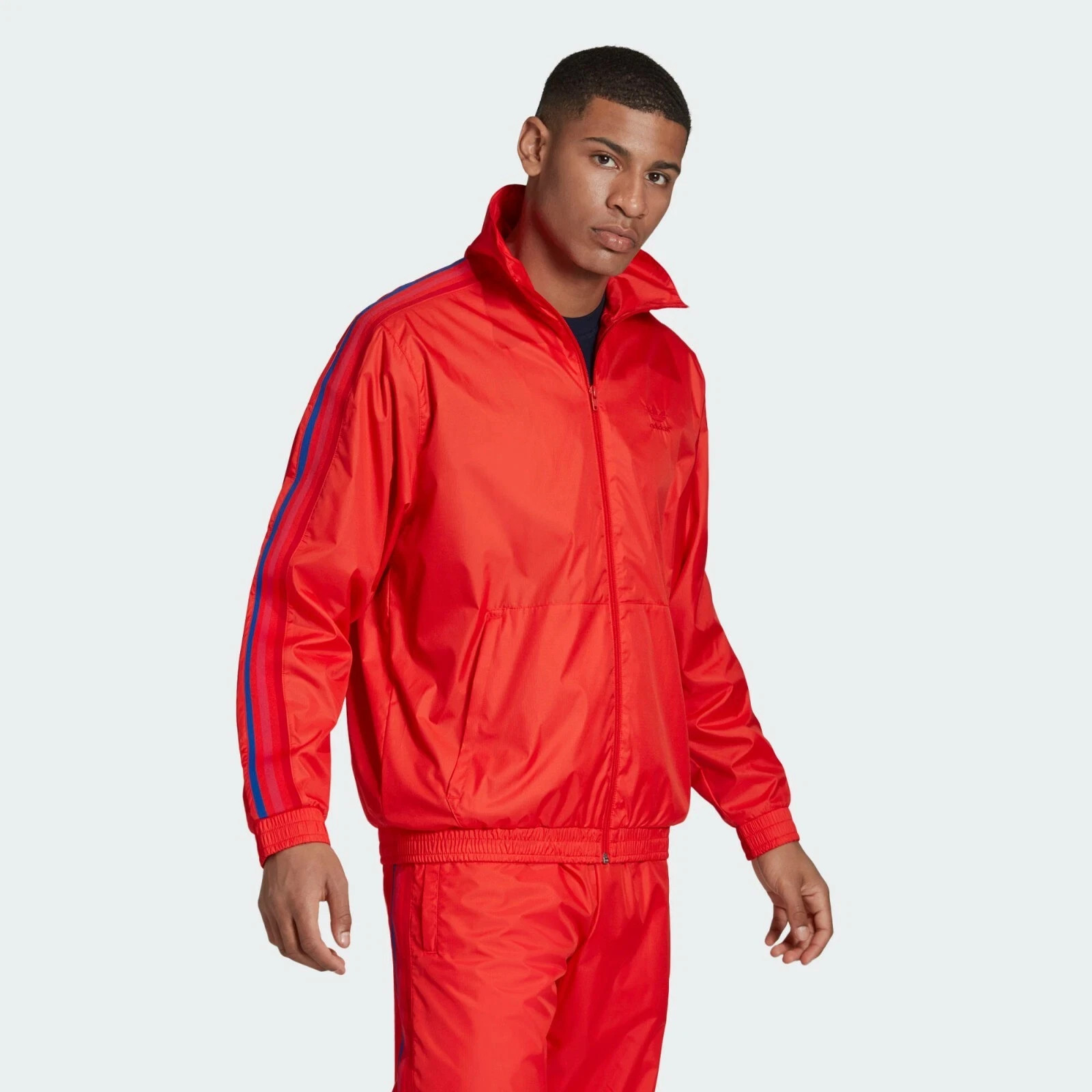 New Men ADIDAS Originals 3D Trefoil 3-Stripes Track Jacket (GE6248) Size Medium