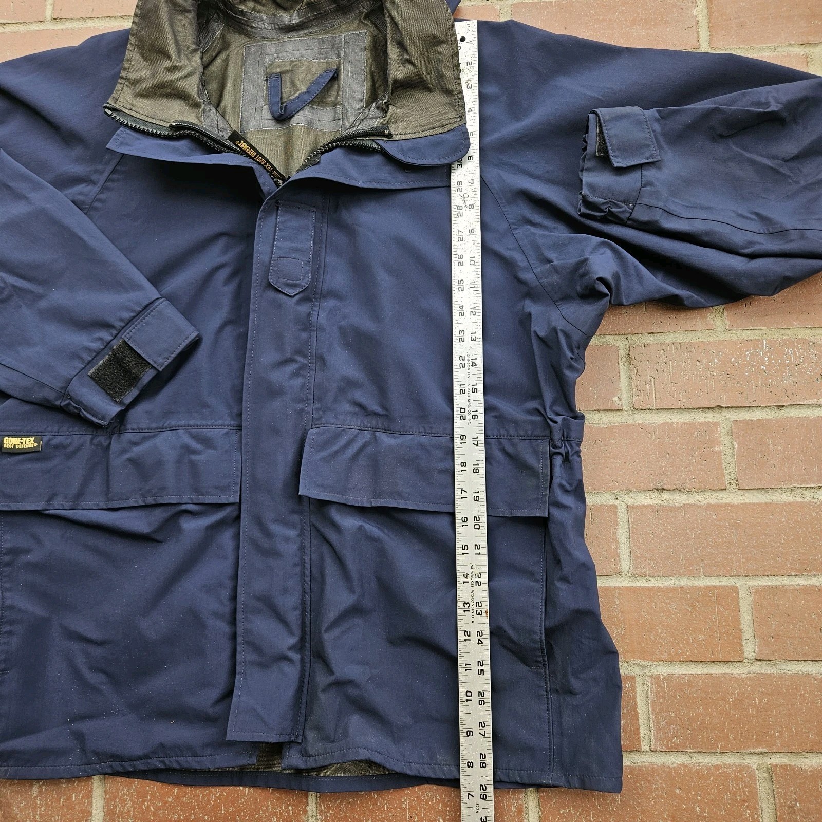 Propper Best Defense Foul Weather Parka Jacket Mens Large Gore Tex USA Navy