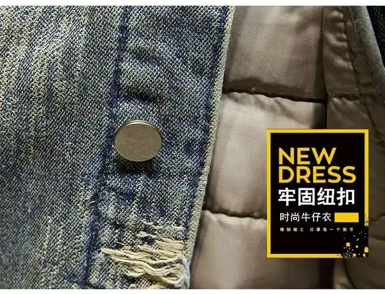 Luxury Men Denim Trendy Two-Piece Set Retro Jeans Washed Casual Jacket Coat