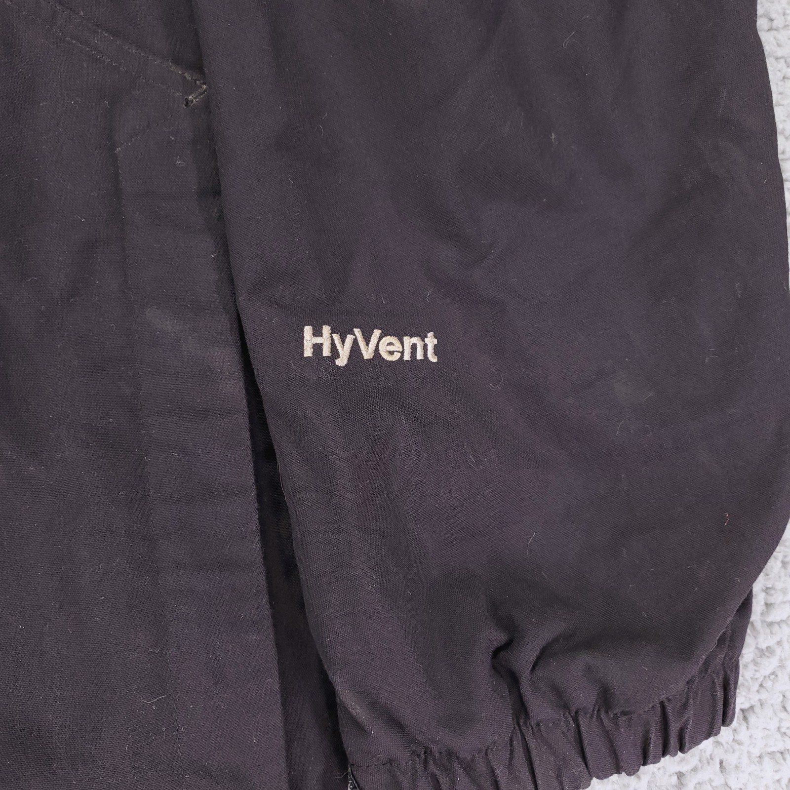 The North Face HyVent Shell Jacket Mens L Black Hooded Outdoor Adventure Gorp