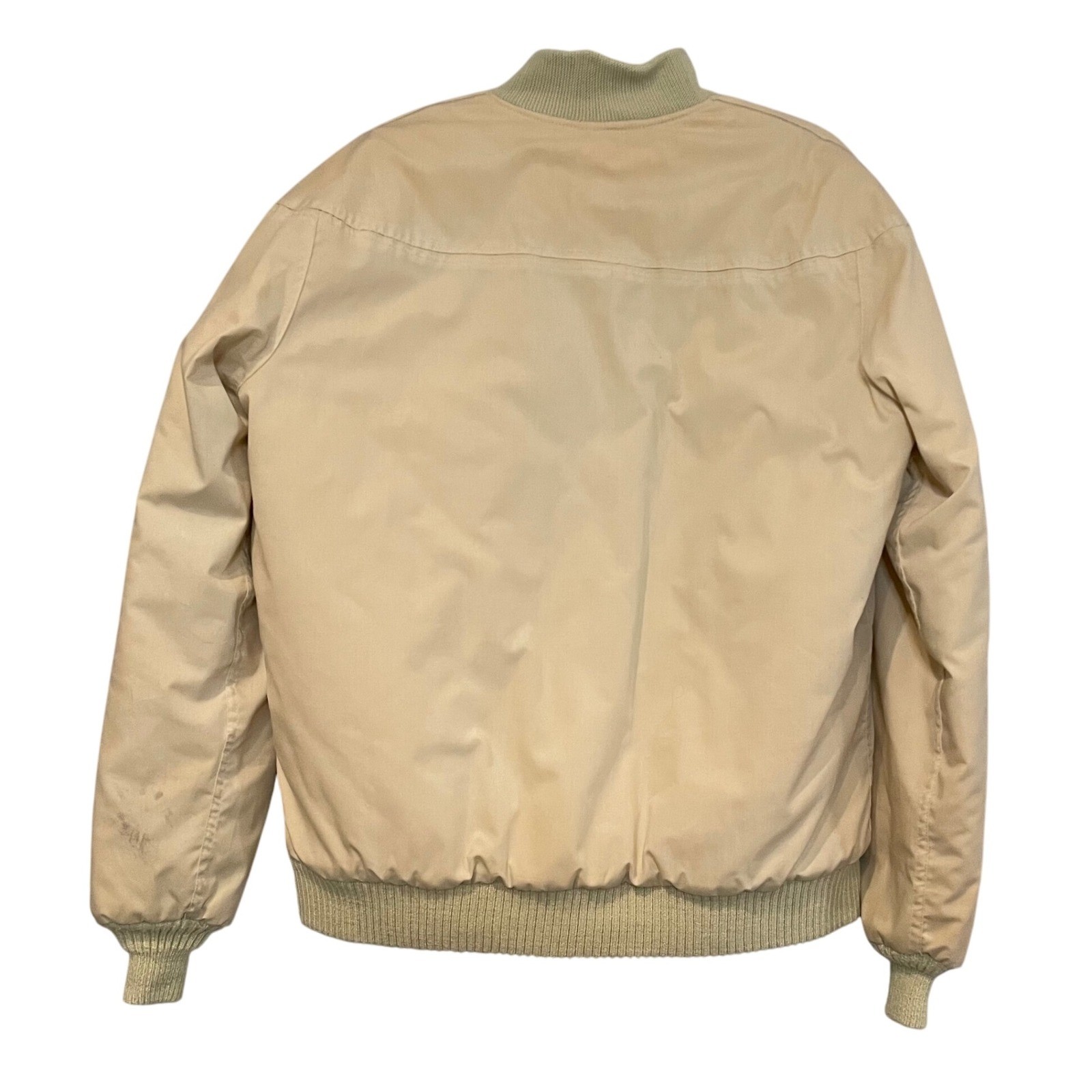 Catalina Varsity Jacket Mens Style Made USA Casual Outerwear Cream Bomber 44 L