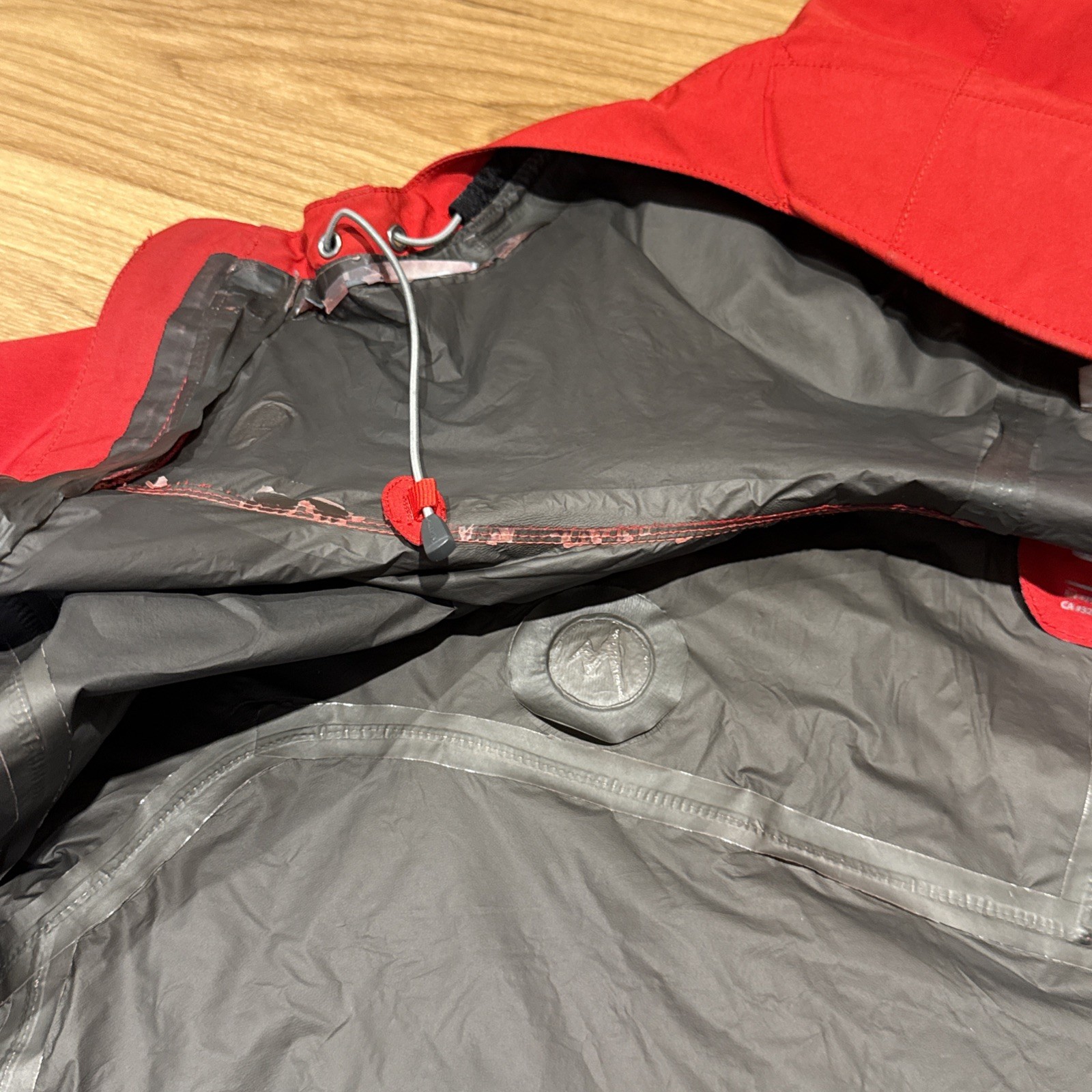 MARMOT Minimalist Gore-Tex Mens S/P Rain Parka/Jacket Red