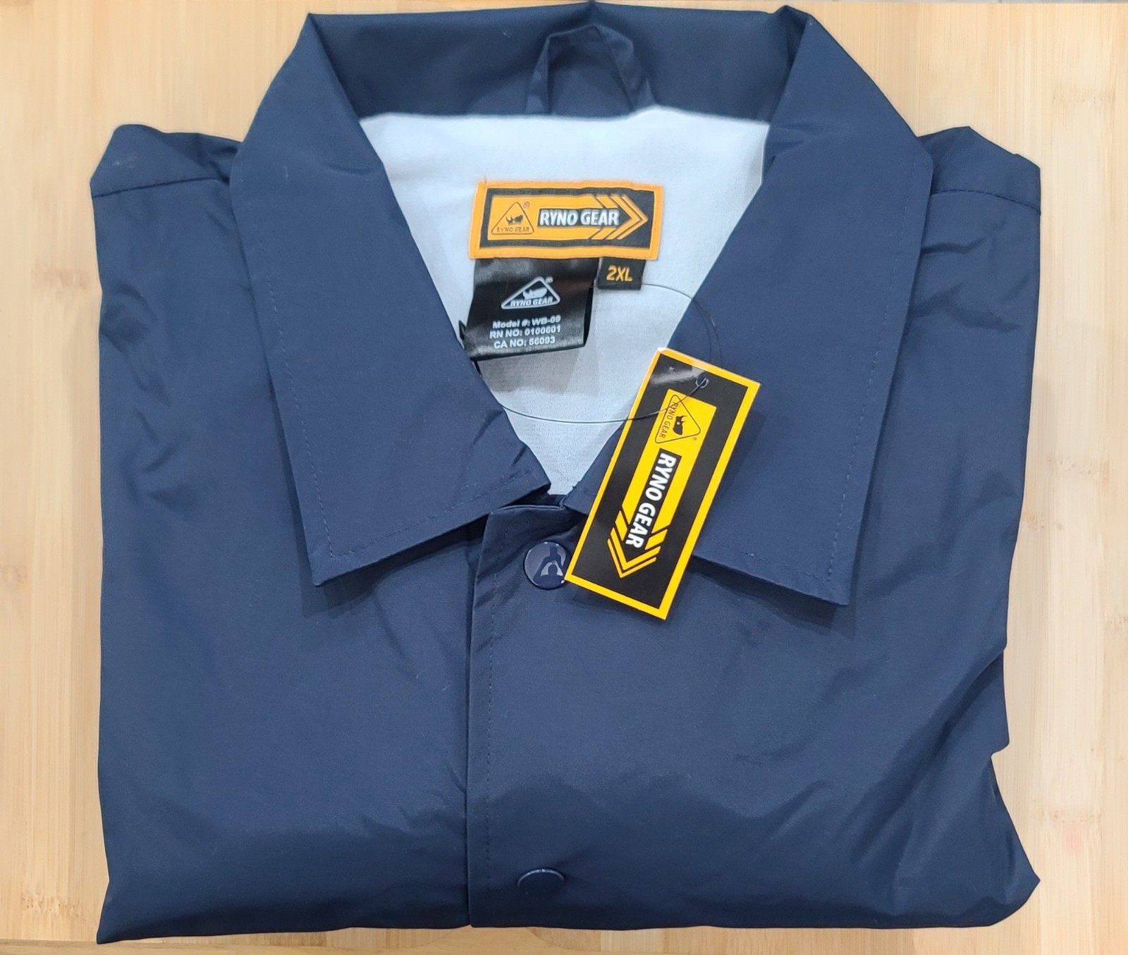Men’s Water Resistant Lightweight Button Up Windbreaker Drawstring Coach Jacket