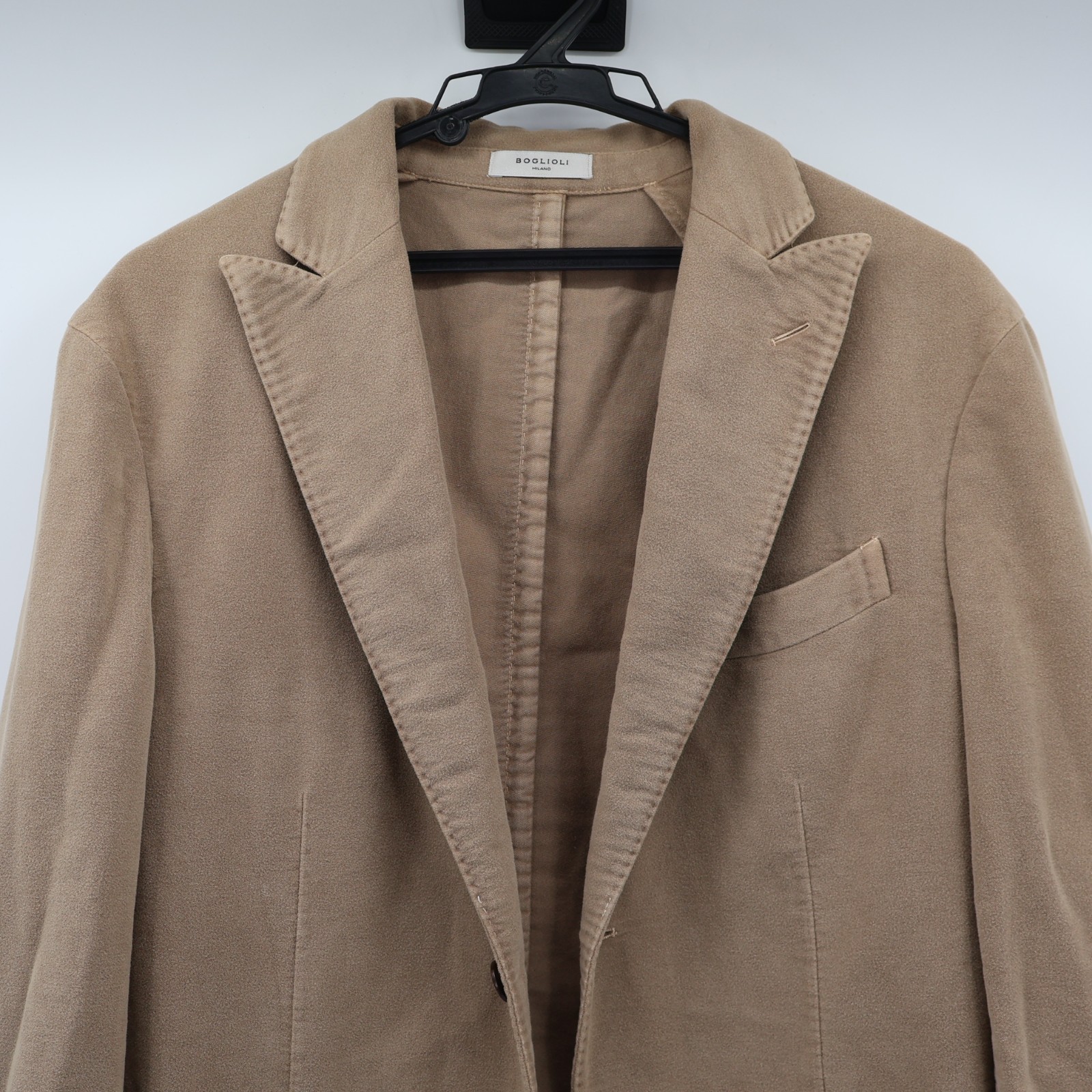 BOGLIOLI Beige Tailored Jacket 100% Cotone Size 48 Made in Italy