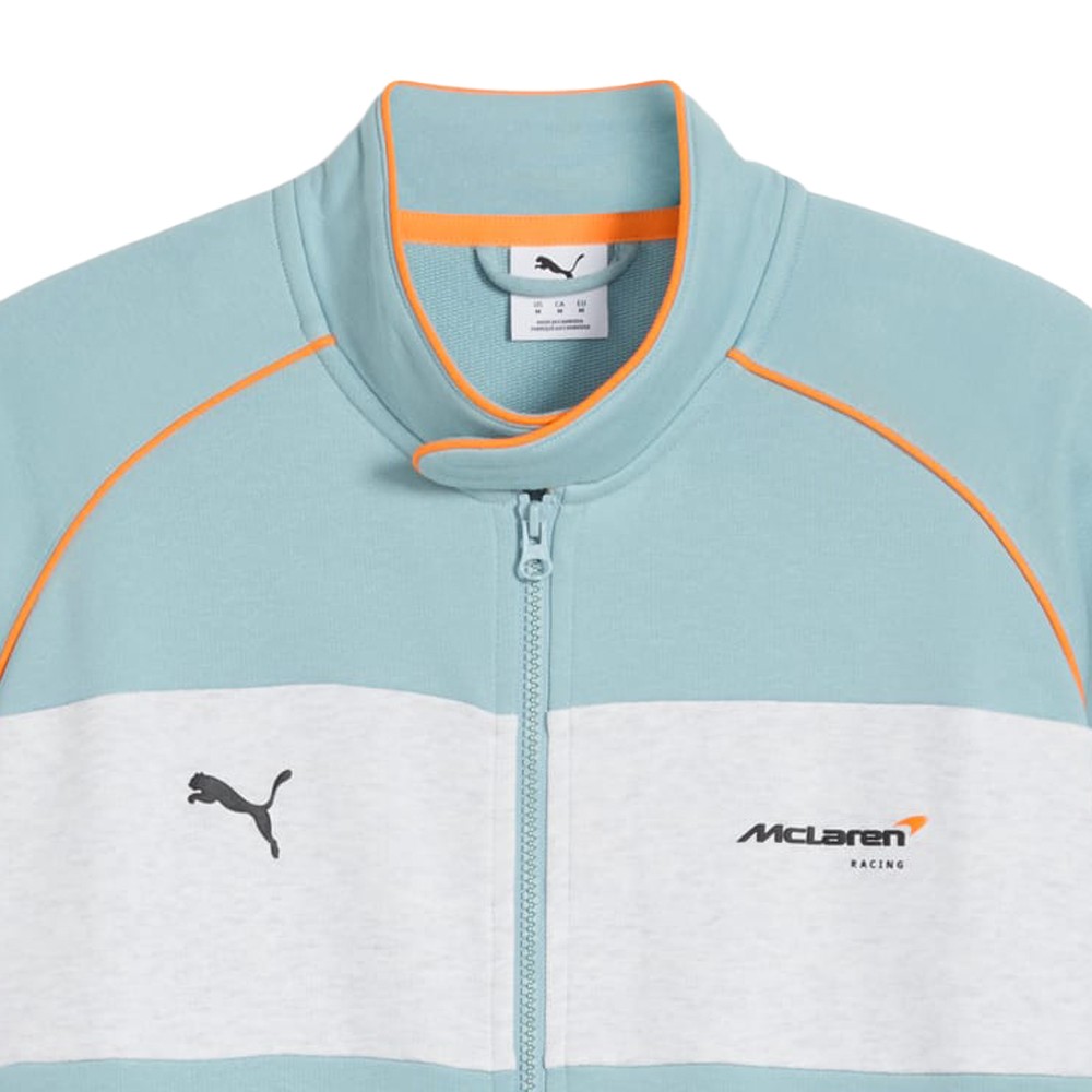 PUMA Mclaren Sweat Full Zip Jacket Mens Blue Casual Athletic Outerwear 63751305
