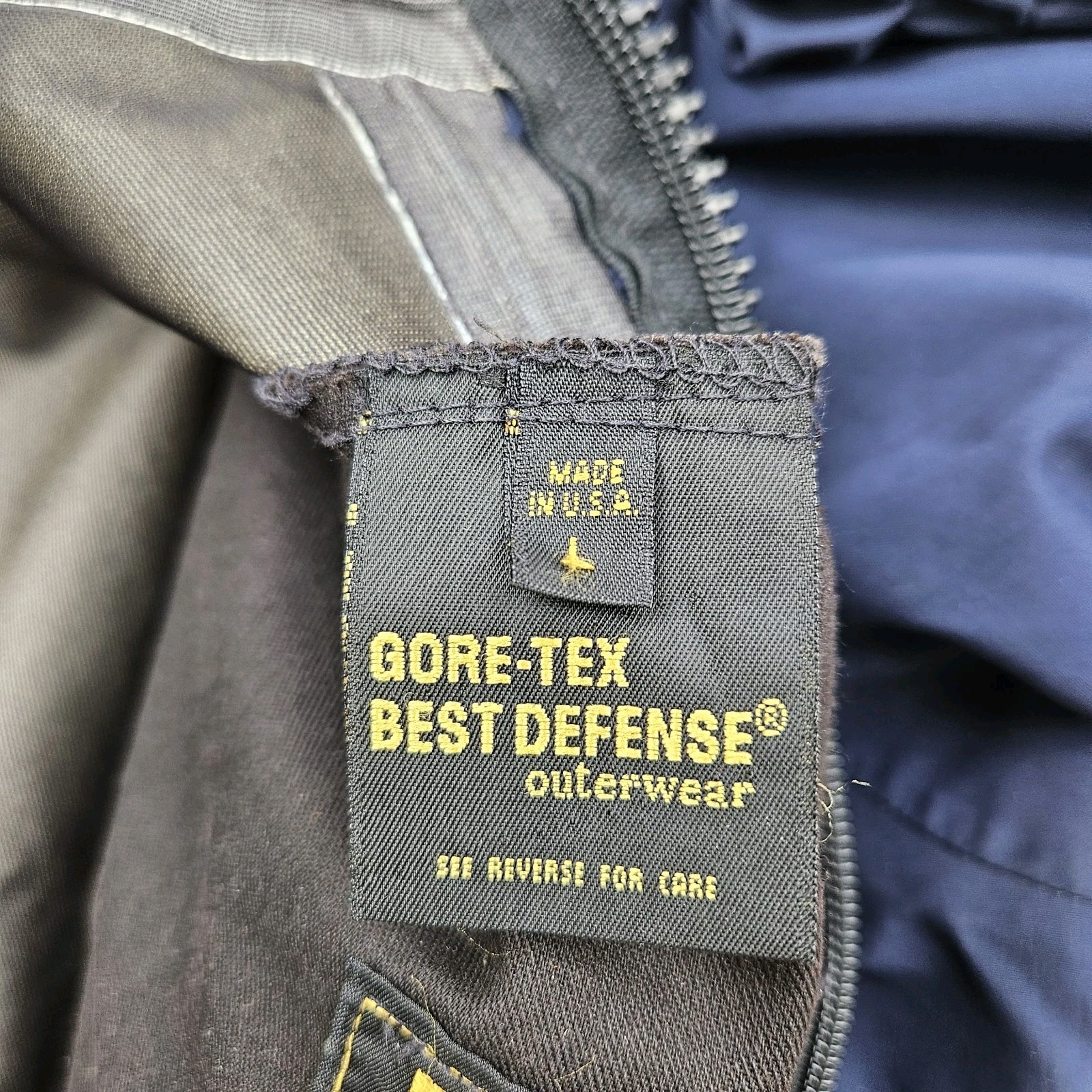 Propper Best Defense Foul Weather Parka Jacket Mens Large Gore Tex USA Navy
