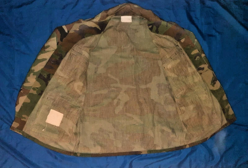 US Army 1st Pattern Woodland Camo BDU Twill Cotton Jacket USGI Surplus