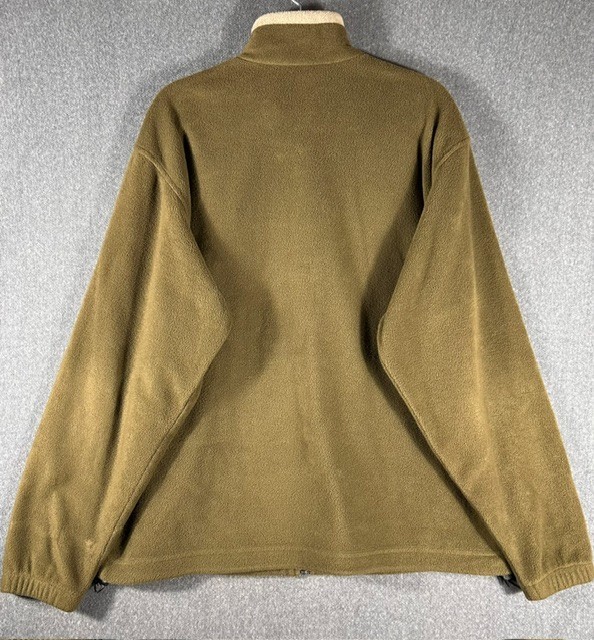 Columbia Steens Mountain Fleece Jacket Mens Sz Lg Olive Green Full Zip & Pockets