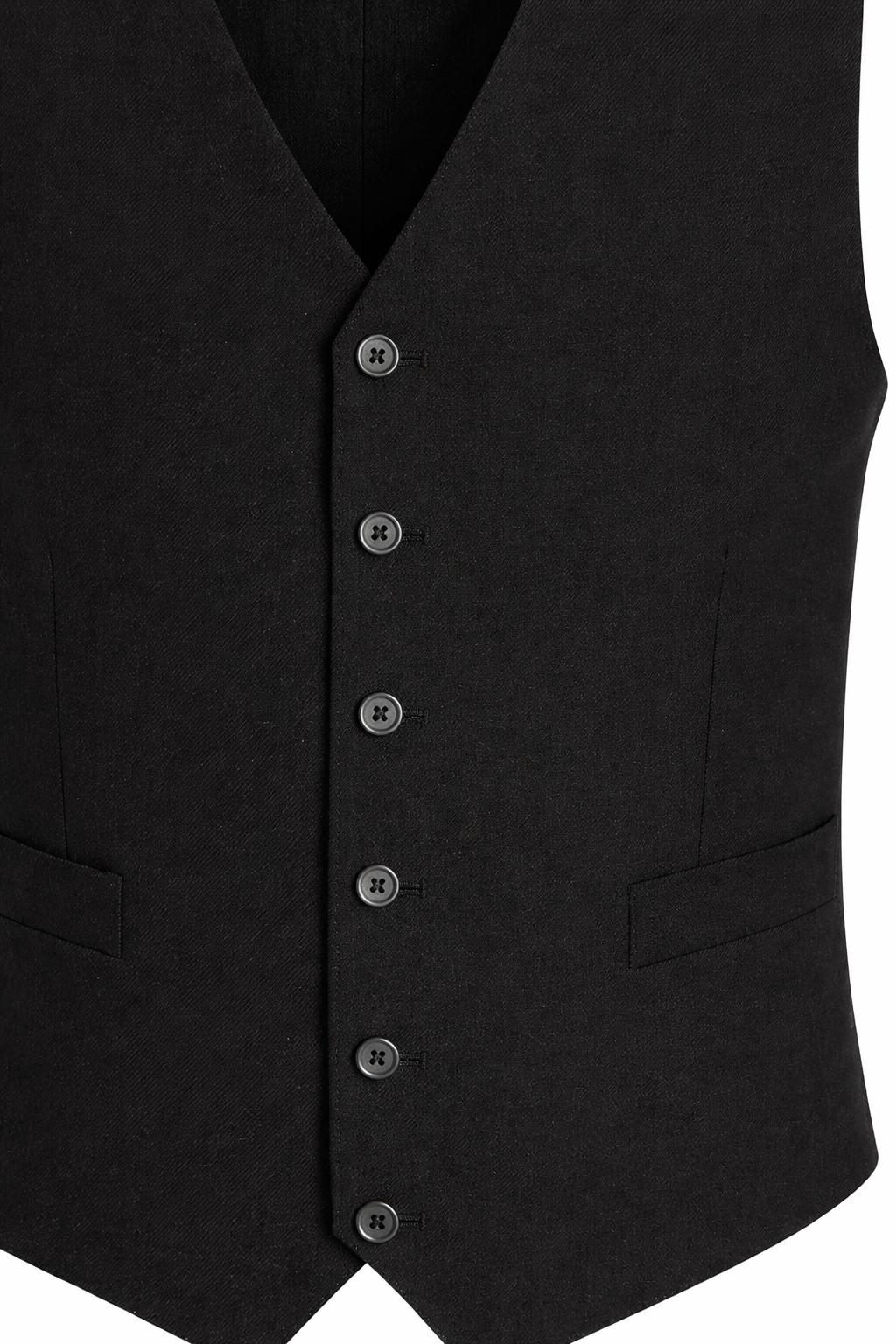 Black Waistcoat Tuxedo Vest Plain Single Breasted Waiters TO CLEAR £10 EACH