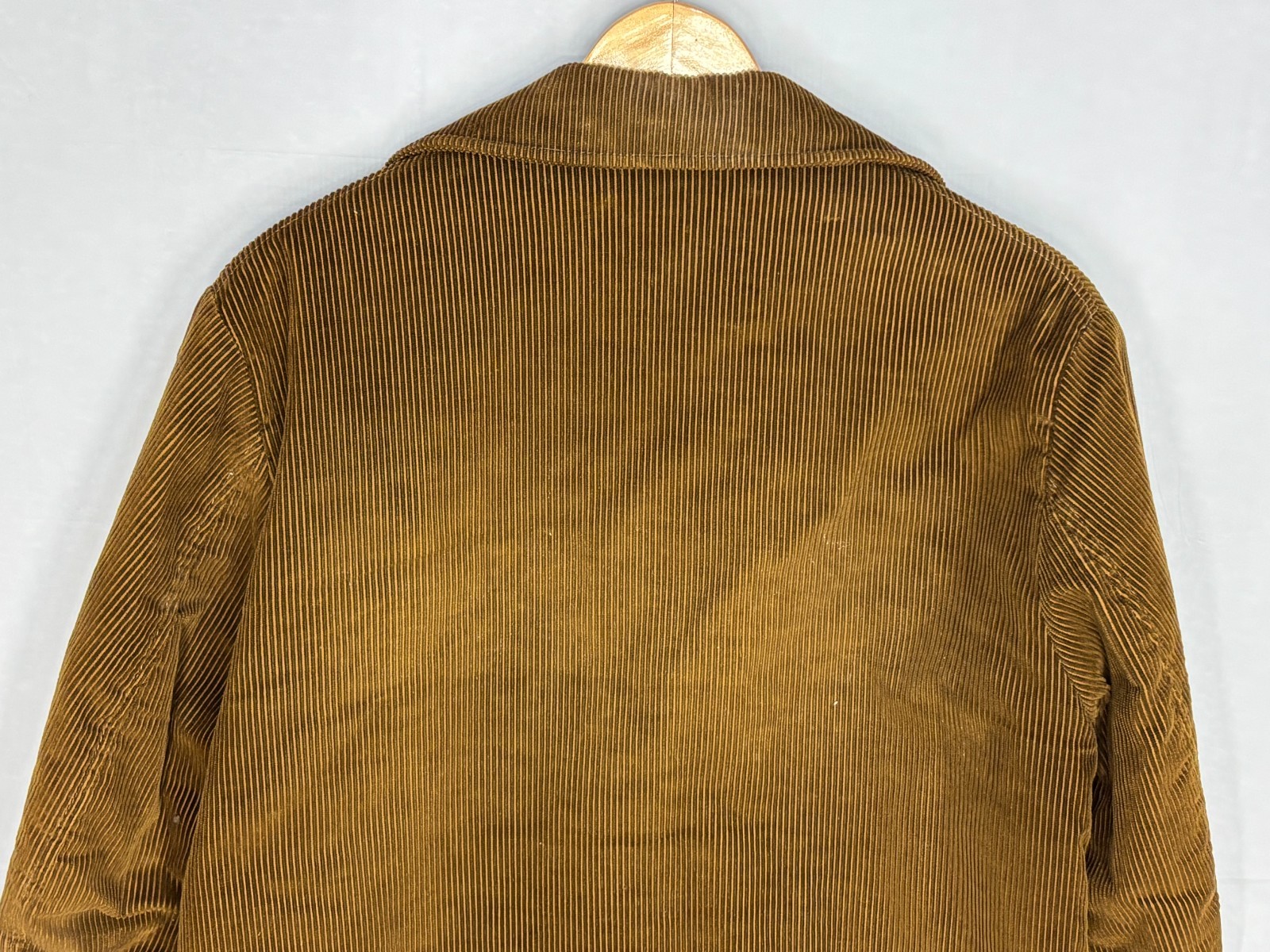 Vintage Fingerhut Corduroy Blazer Mens Tan Brown Notch Lapel Lined Collared 40