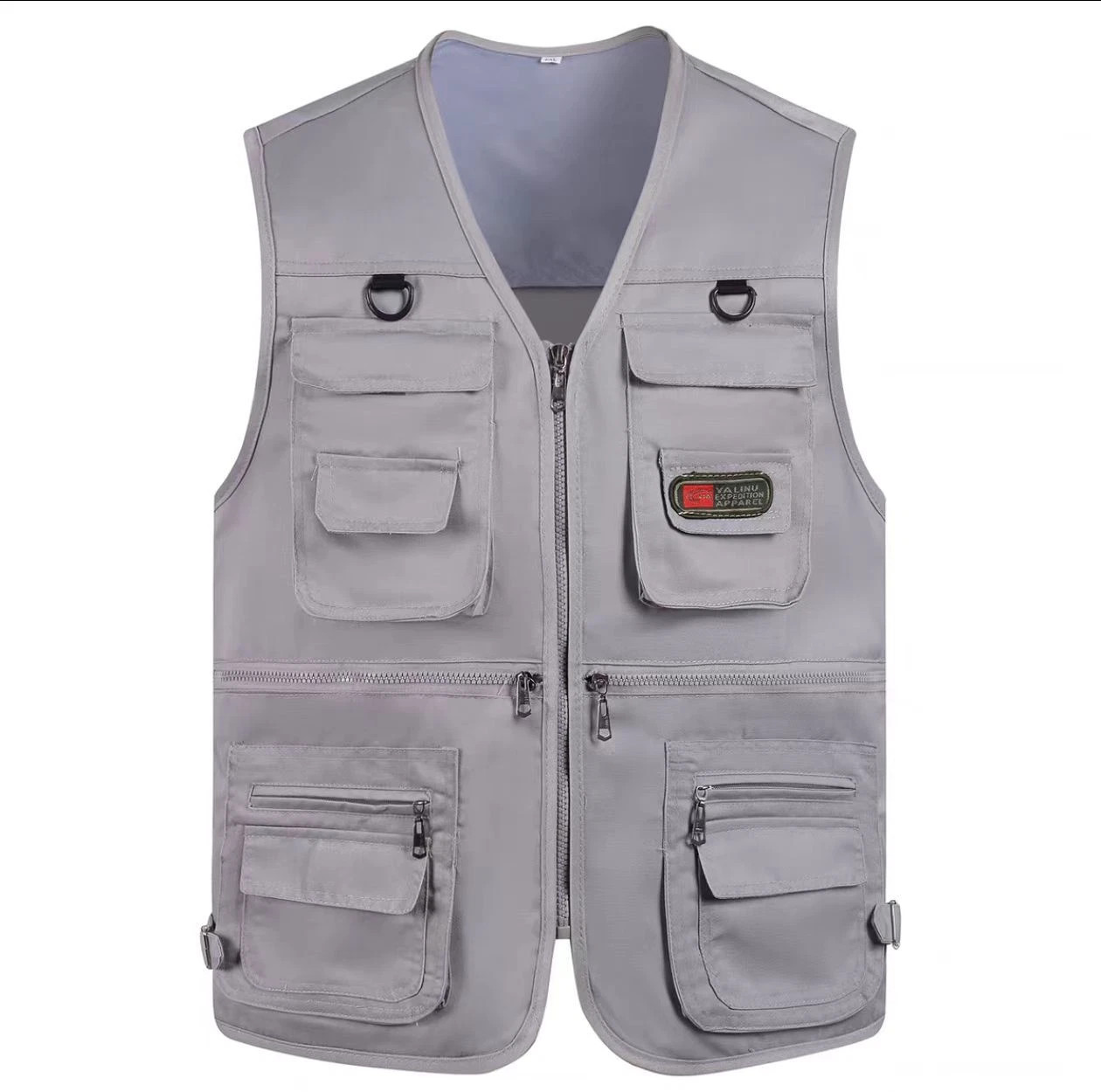 Mens Utility Vest With10 Pockets Travel Photo Fishing Camping Hiking Vest Tops
