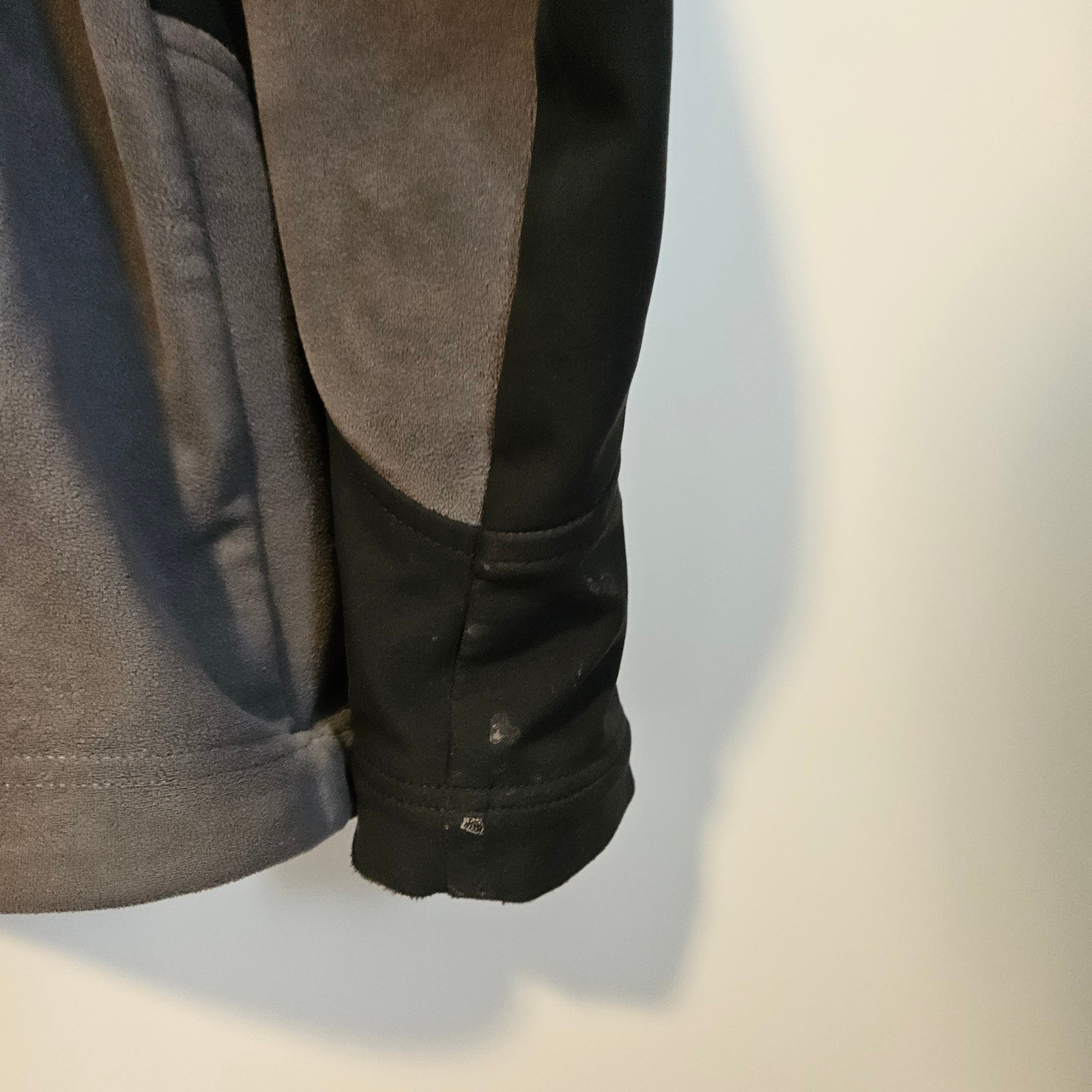 Mountain Hardwear AirShield Fleece Softshell Jacket Gray Black Mens Large L