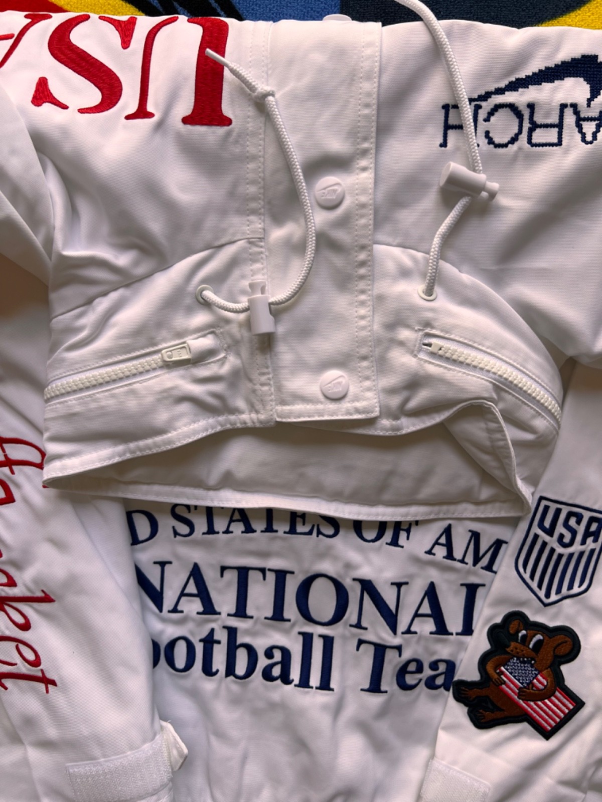 M Nike ARCH Virgil Abloh Archive V.A.A. USMNT Staff Jacket USA states America of