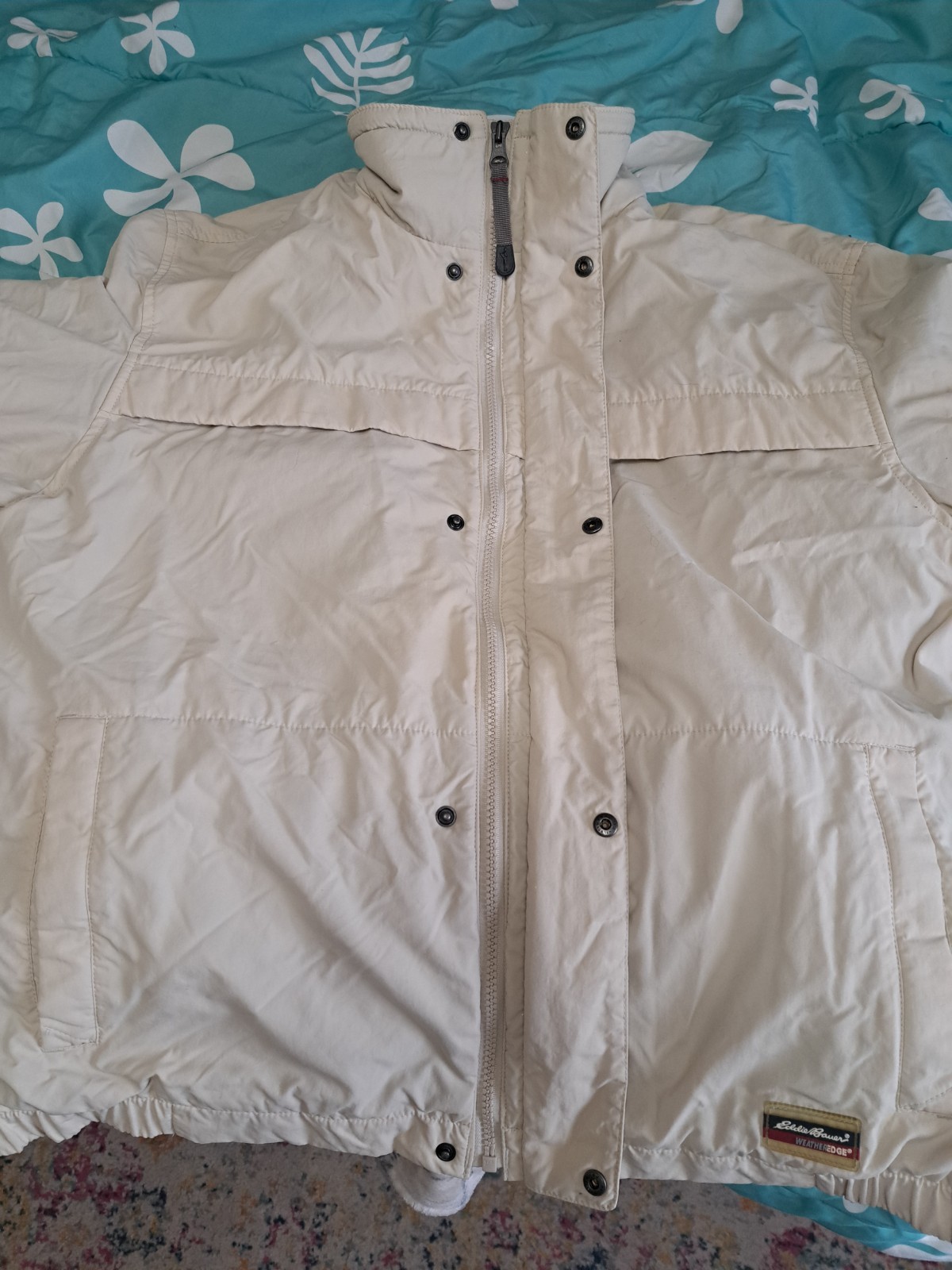 Eddie Bauer Jacket Weather Edge Mens Large Waterproof No Hood #3